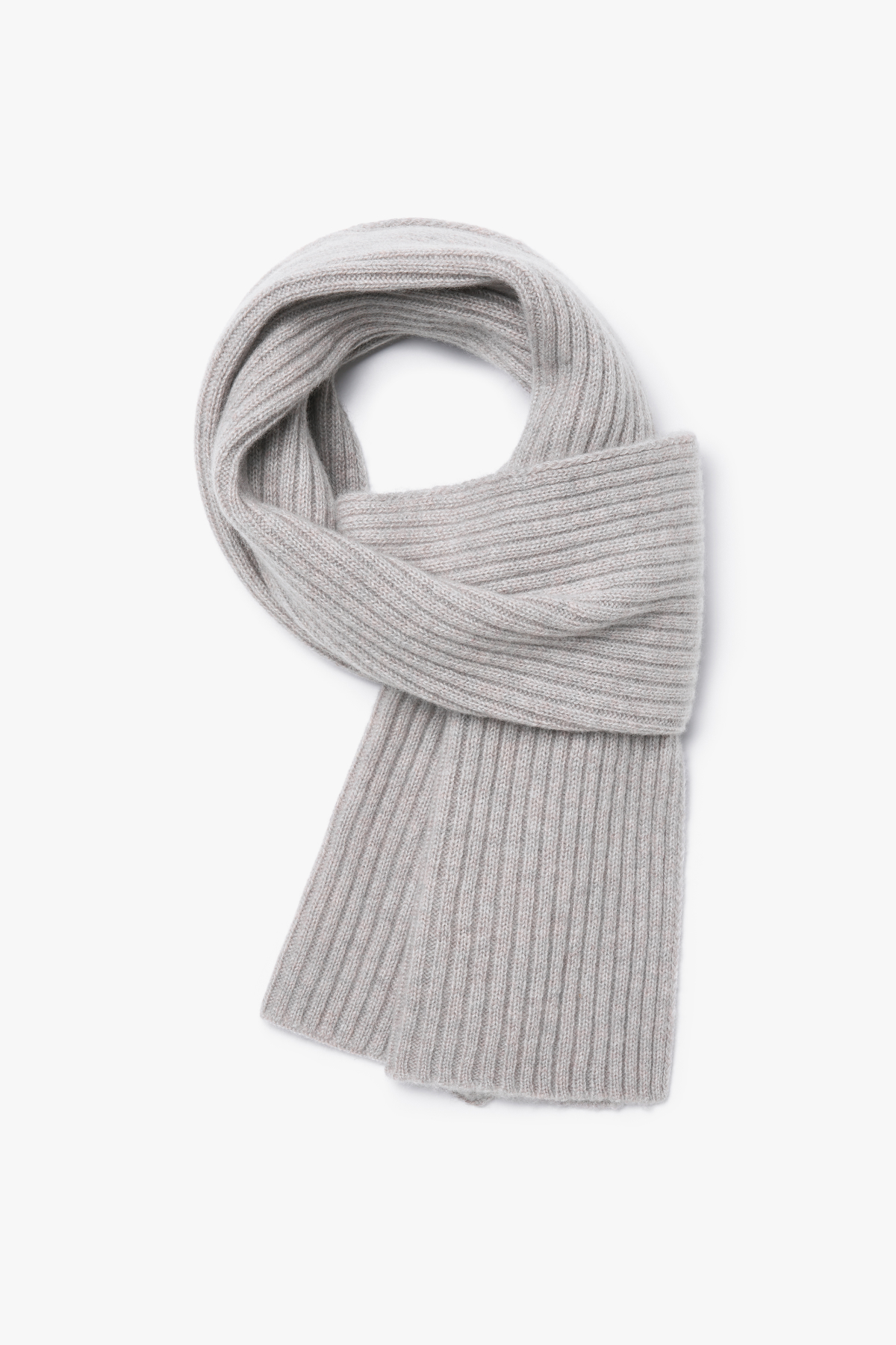 [캐시미어100] 베이직 립 머플러 MELANGE GRAY