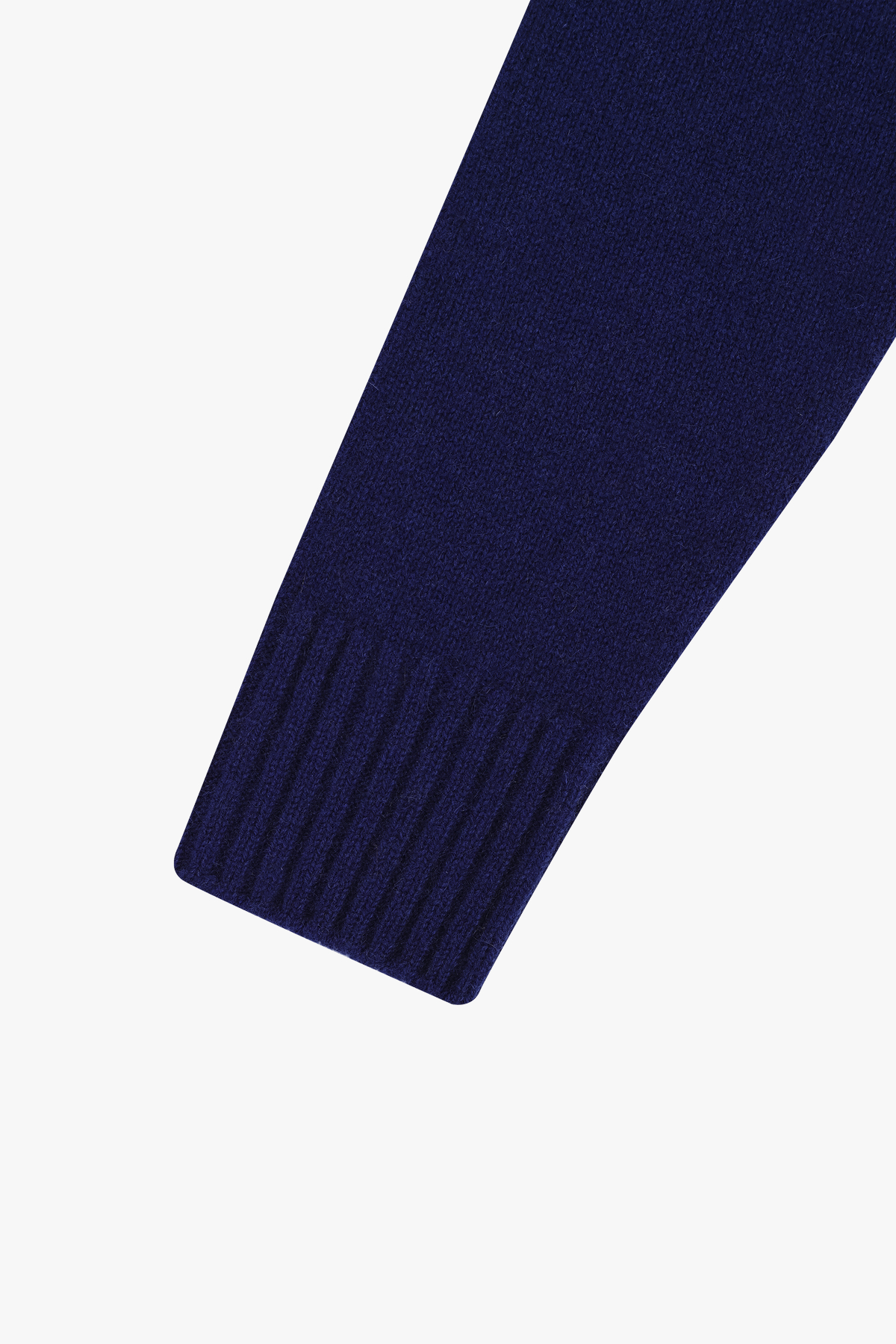 [캐시미어100] 미드게이지 베이직 라운드넥 ROYAL BLUE