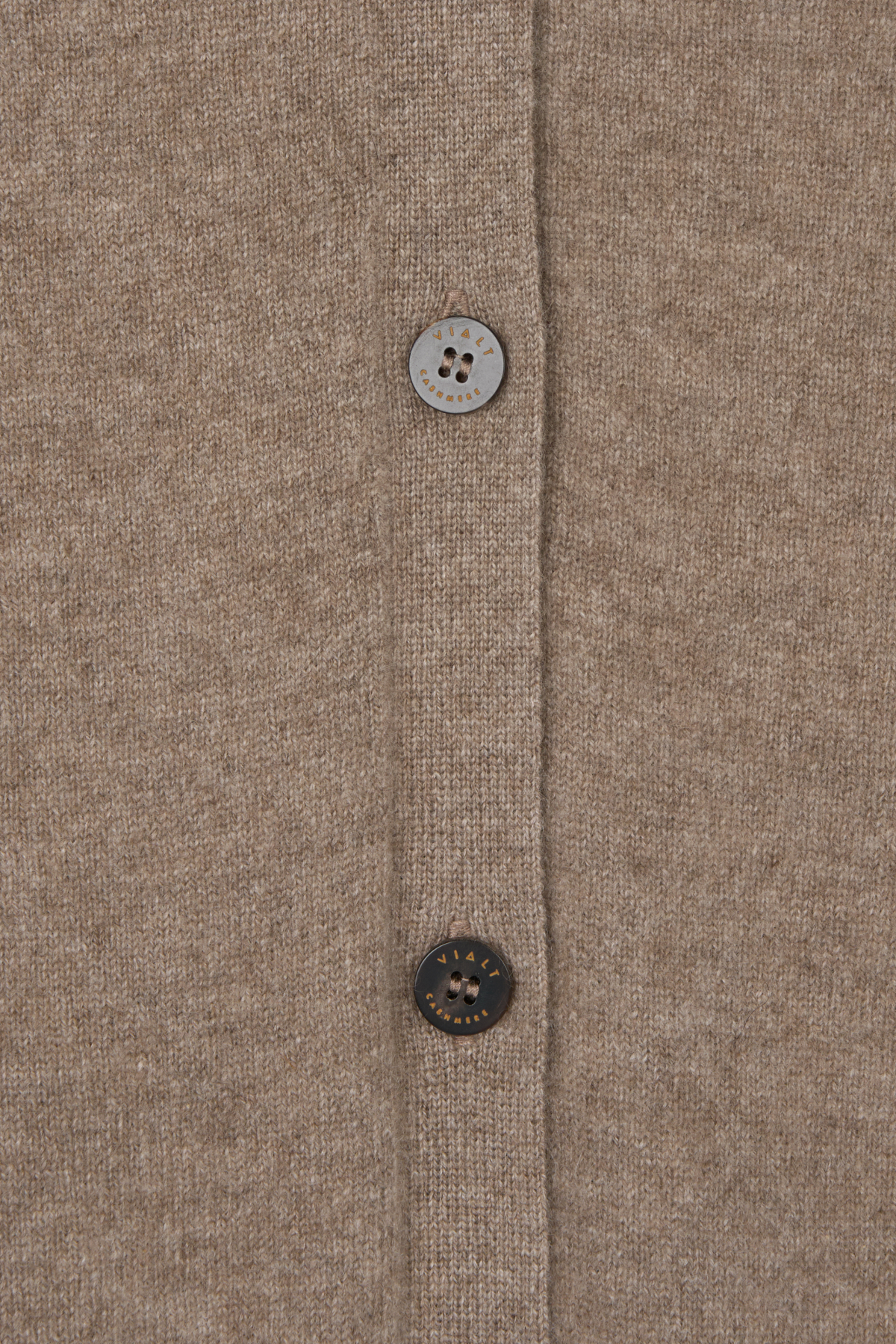 [몽골 캐시미어100] 오가닉 브이넥 가디건 NATURAL BROWN