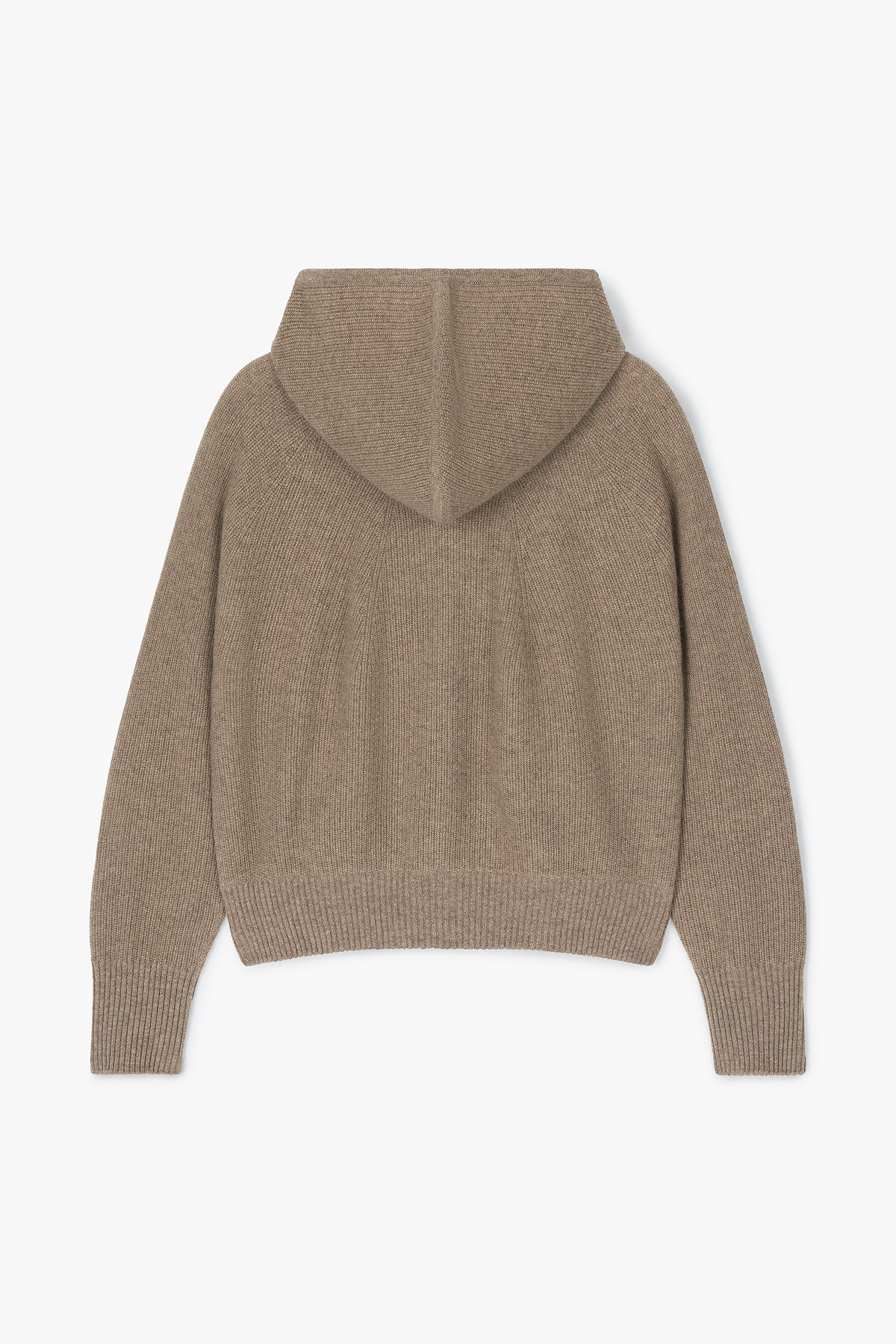 [캐시미어100] 베이직 후드 가디건 NATURAL BROWN