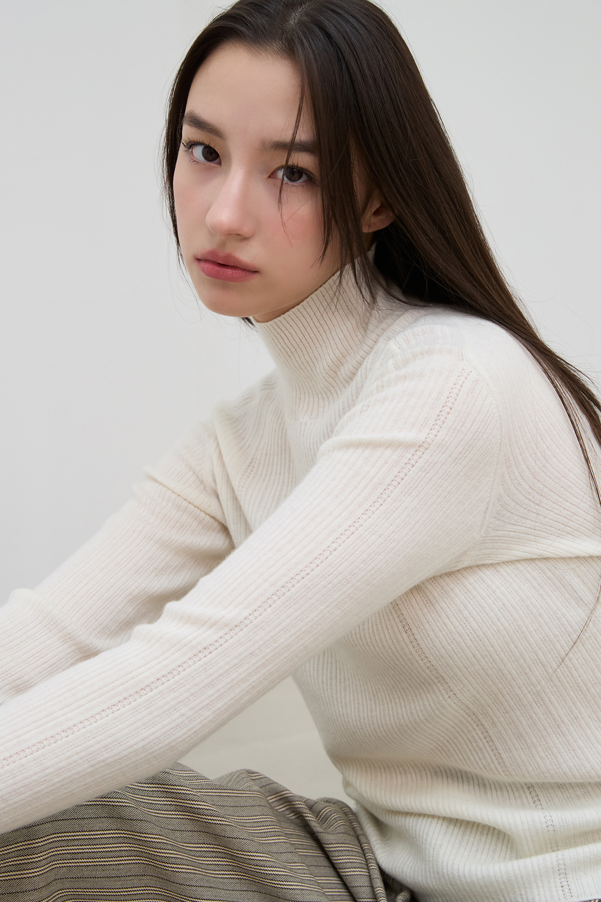 [캐시미어100] 에센셜 파인 터틀넥 BEIGE 복제 복제