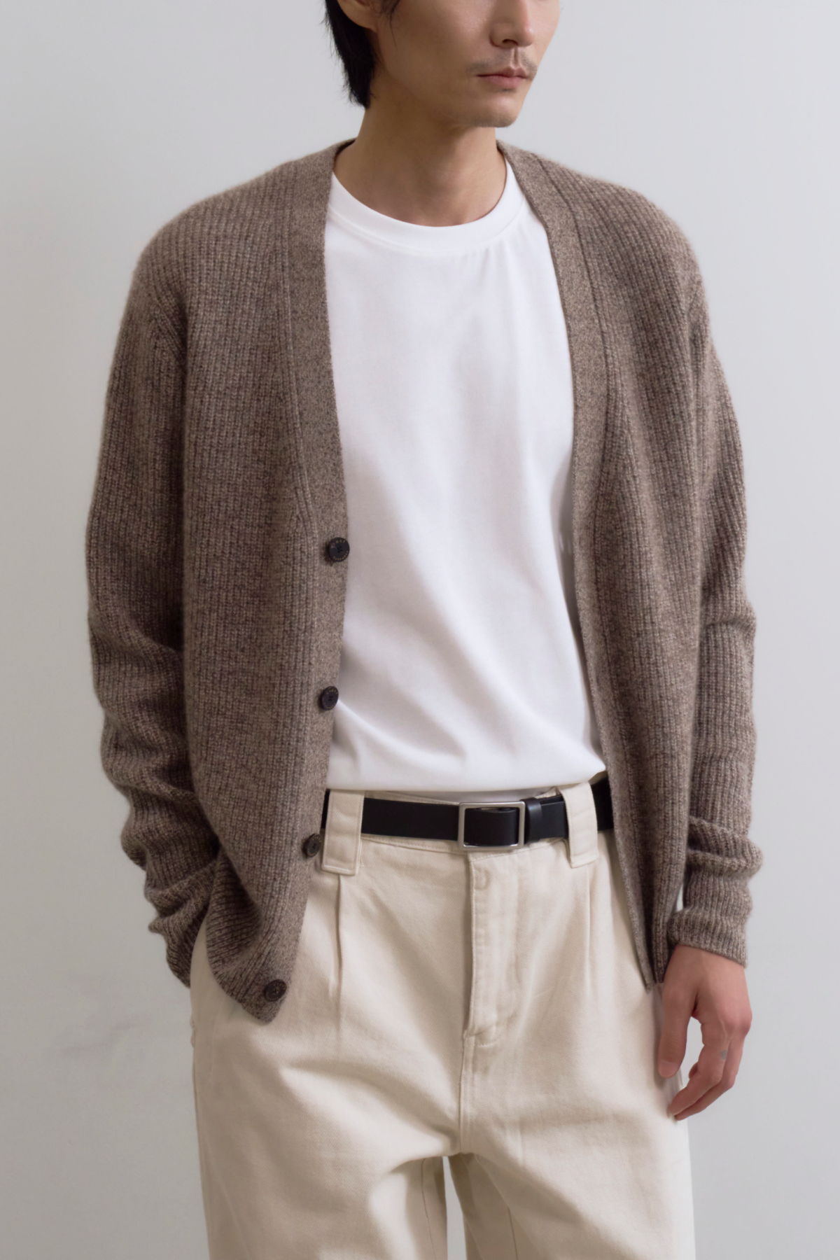 [캐시미어100] 하찌 가디건 BROWN