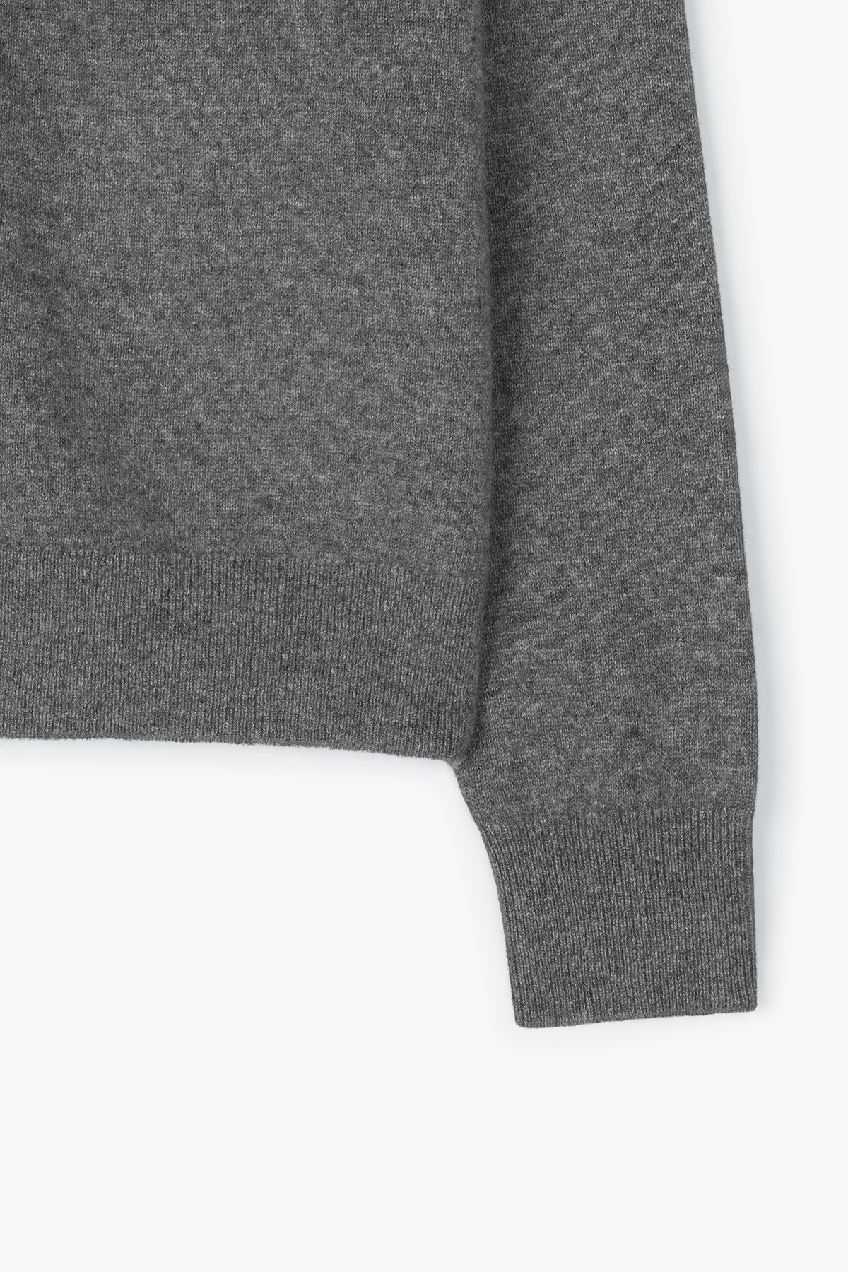 [캐시미어100] 베이직 브이넥 가디건 STEEL GRAY