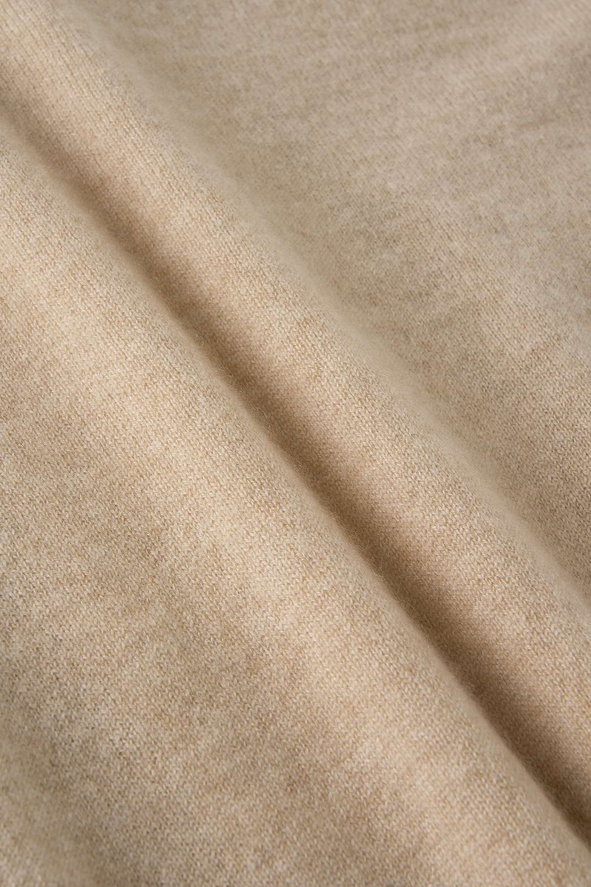 [몽골 캐시미어100] 오가닉 브이넥 니트 NATURAL BEIGE