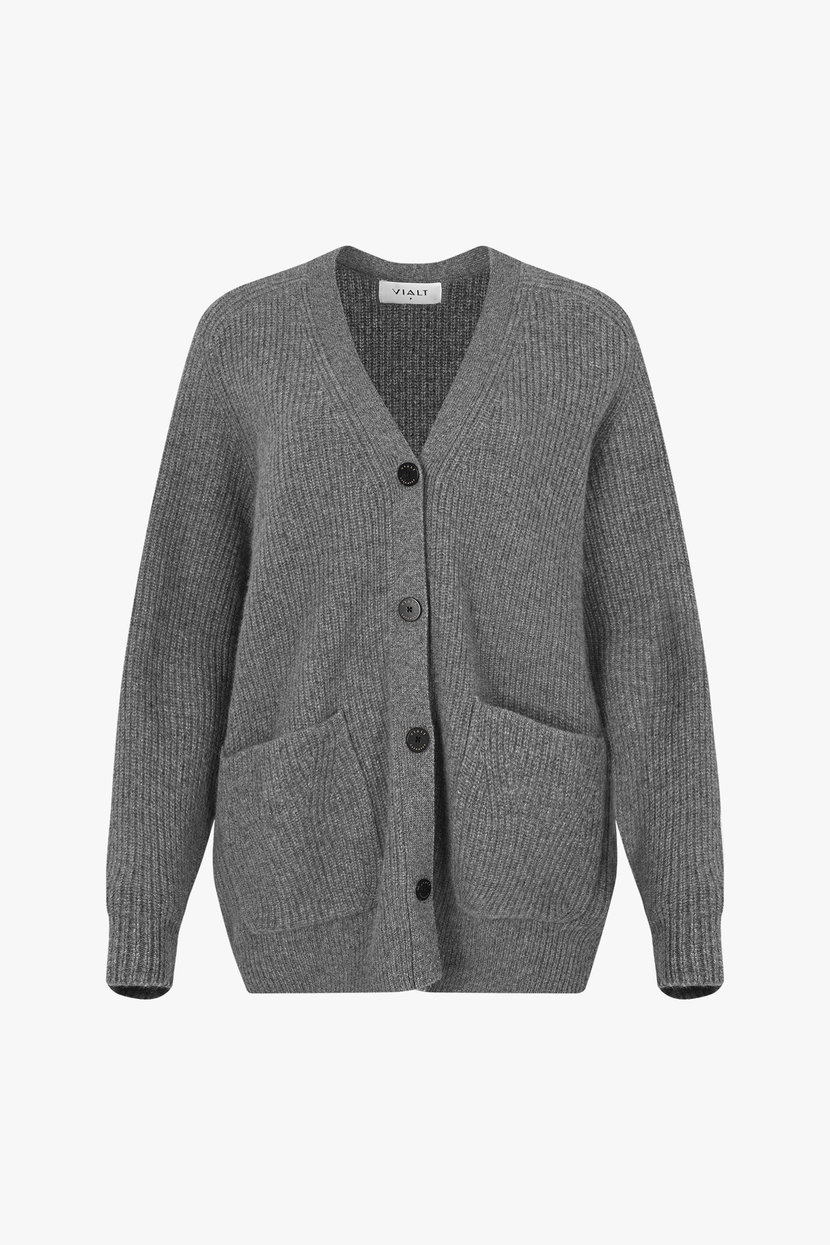 [캐시미어100] 하찌 롱 가디건 STEEL GRAY