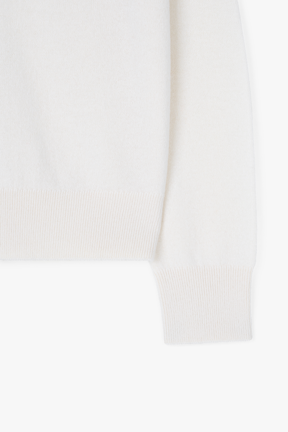 [캐시미어100] 베이직 라운드넥 가디건 WHITE