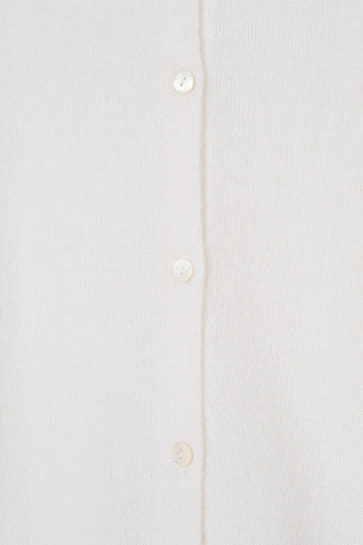 [캐시미어100] 베이직 라운드넥 가디건 WHITE
