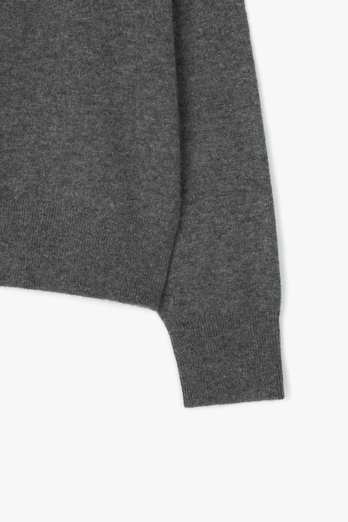 [캐시미어100] 베이직 라운드넥 가디건 STEEL GRAY