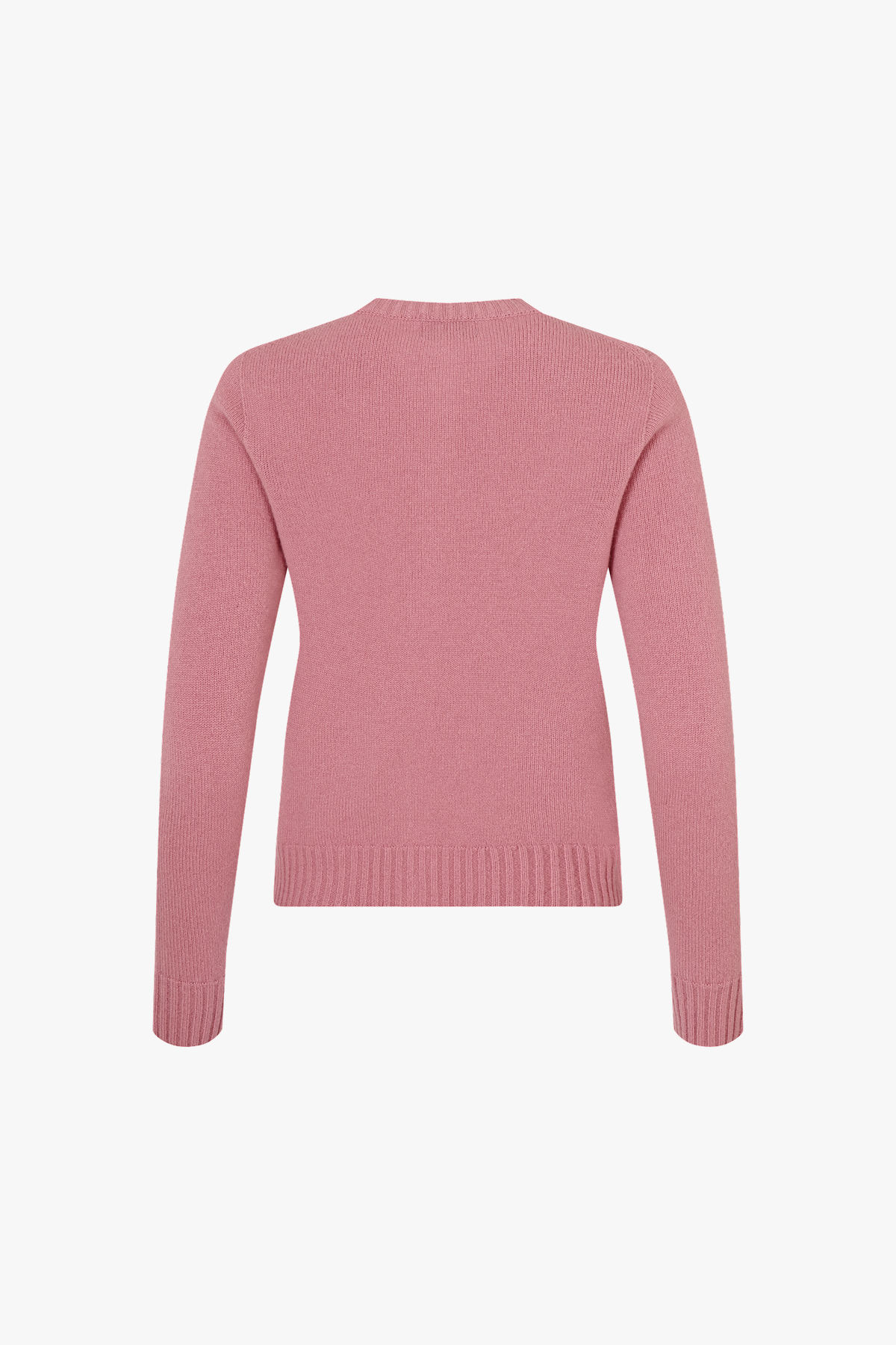 [캐시미어100] 미드게이지 베이직 라운드넥 PINK