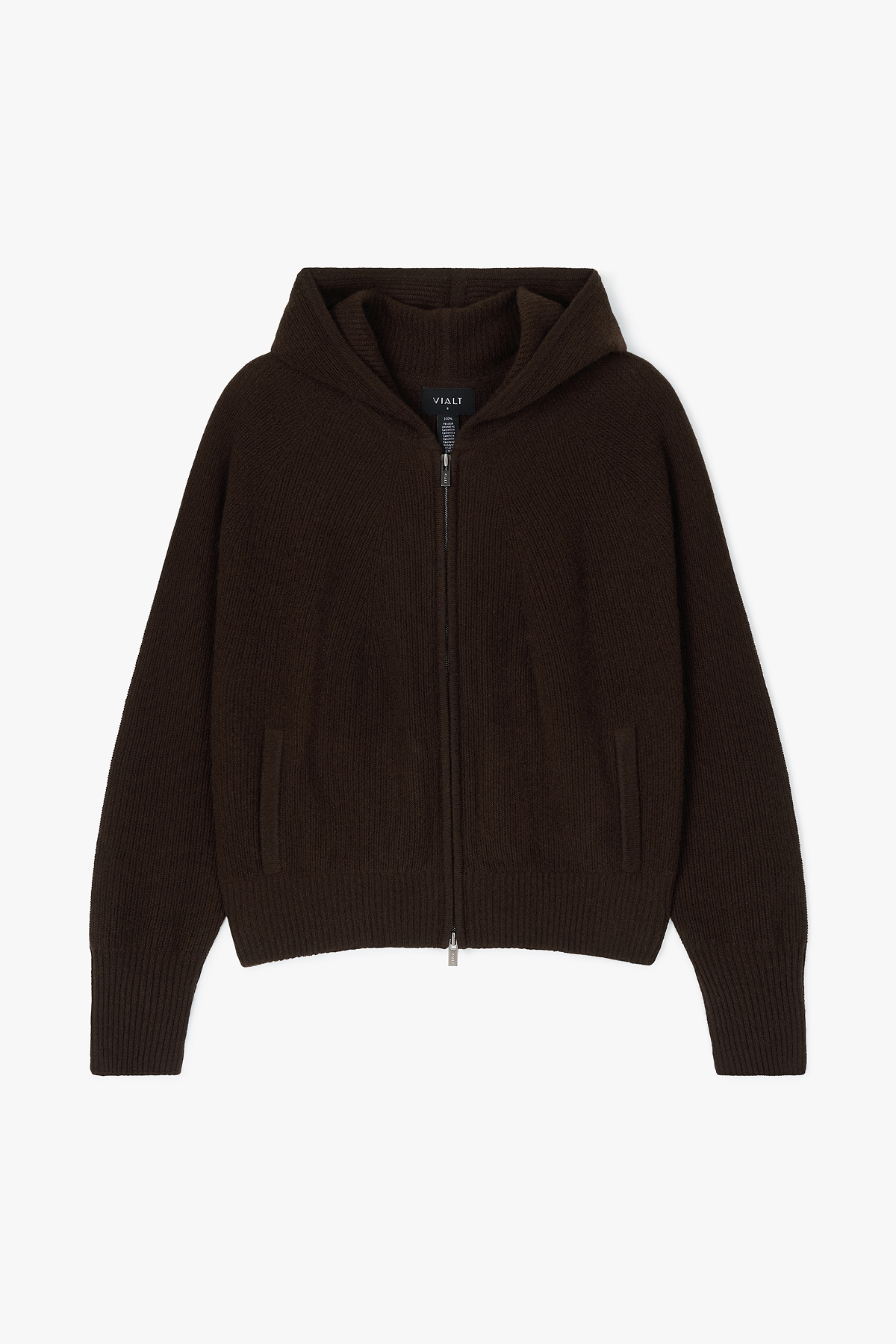 [캐시미어100] 베이직 후드 가디건 CHOCO GRAY