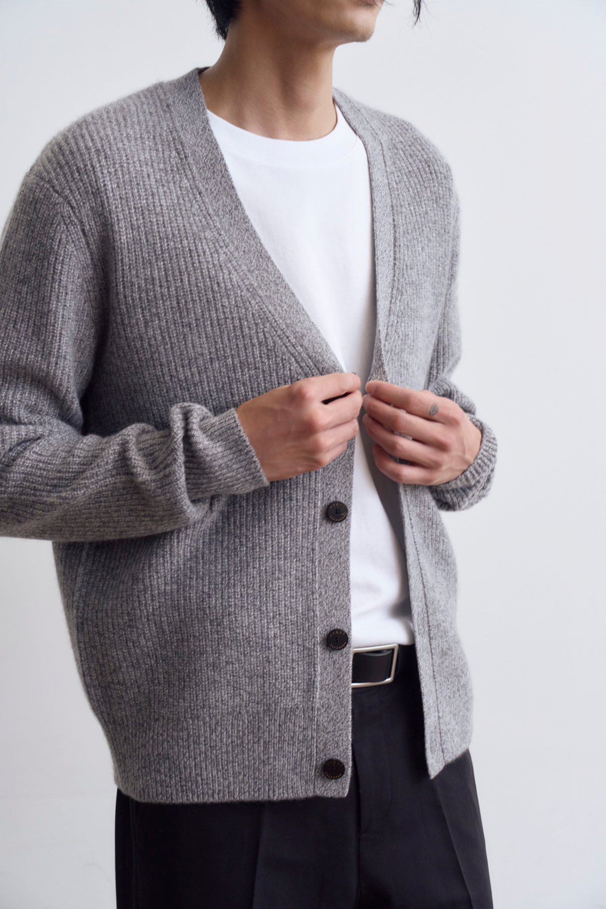 [캐시미어100] 하찌 가디건 GRAY