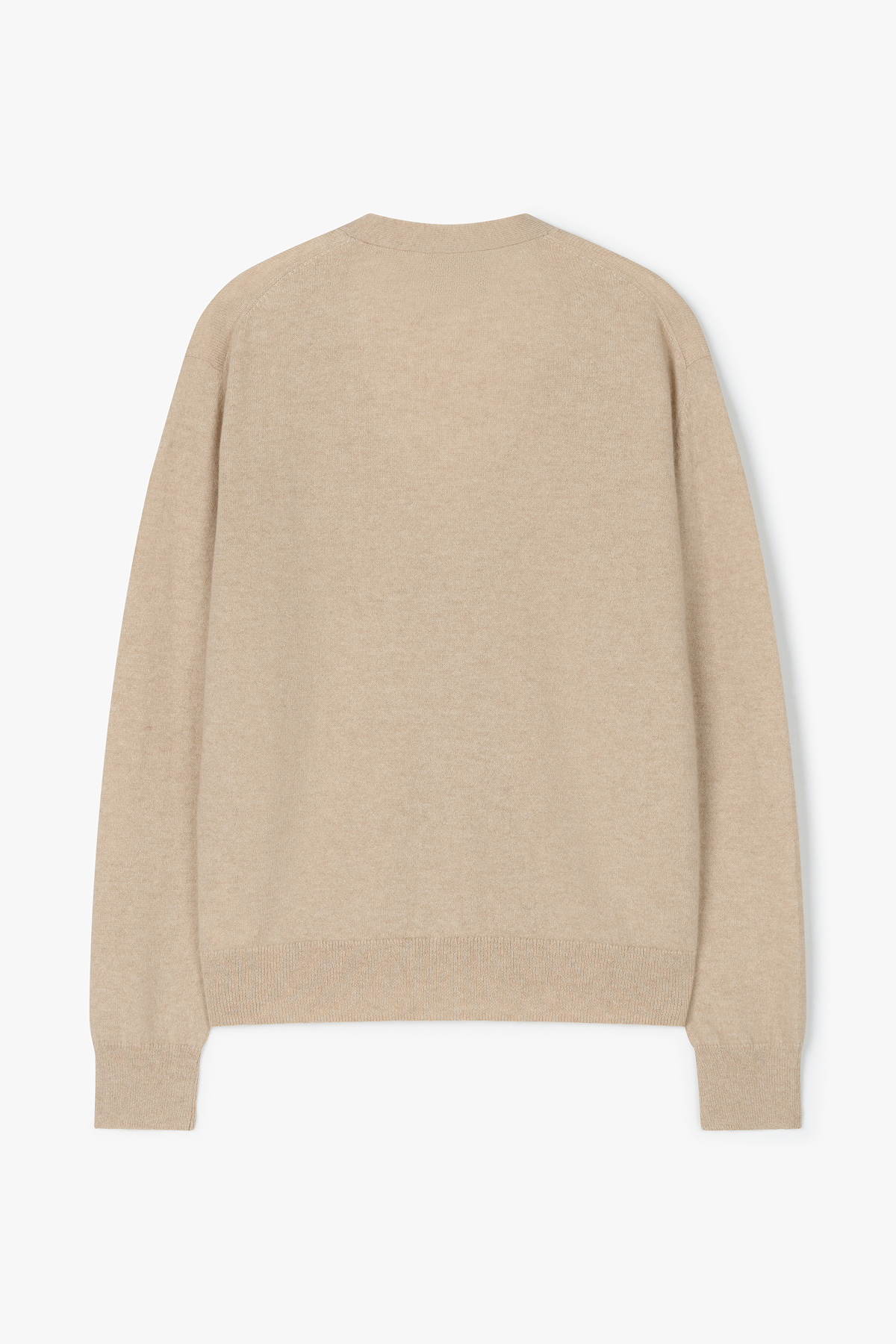 [몽골 캐시미어100] 오가닉 브이넥 가디건 NATURAL BEIGE