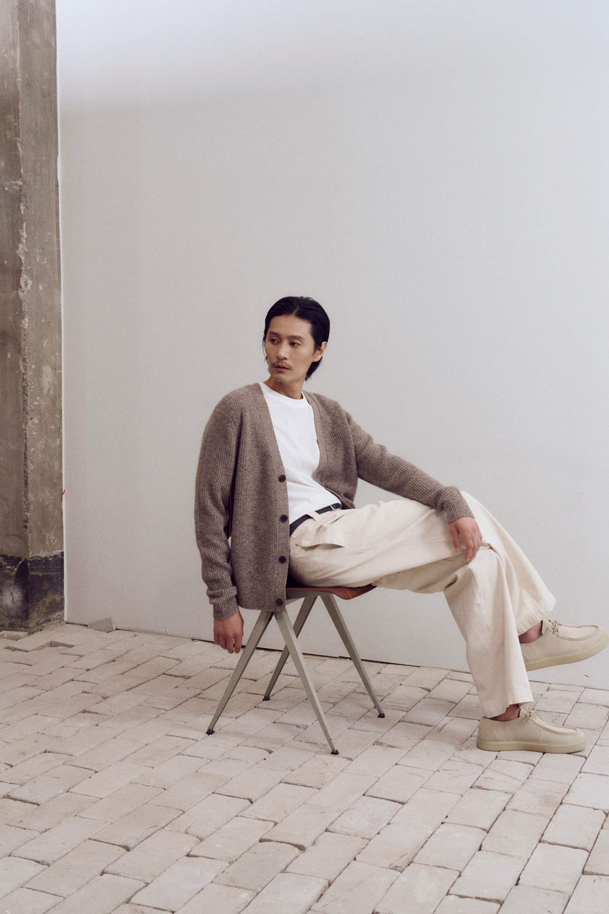 [캐시미어100] 하찌 가디건 BROWN