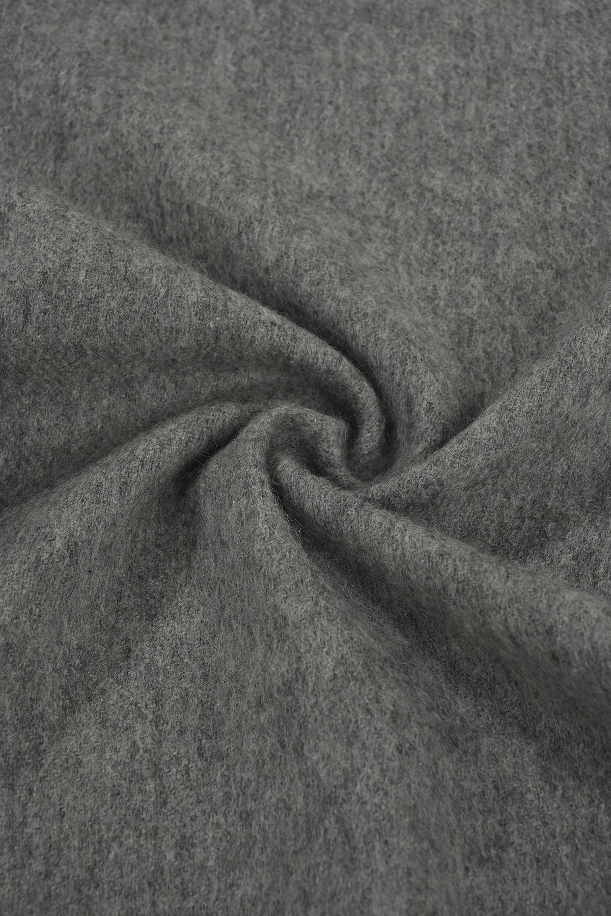 [캐시미어100] 베이직 프링지 머플러 MID GRAY