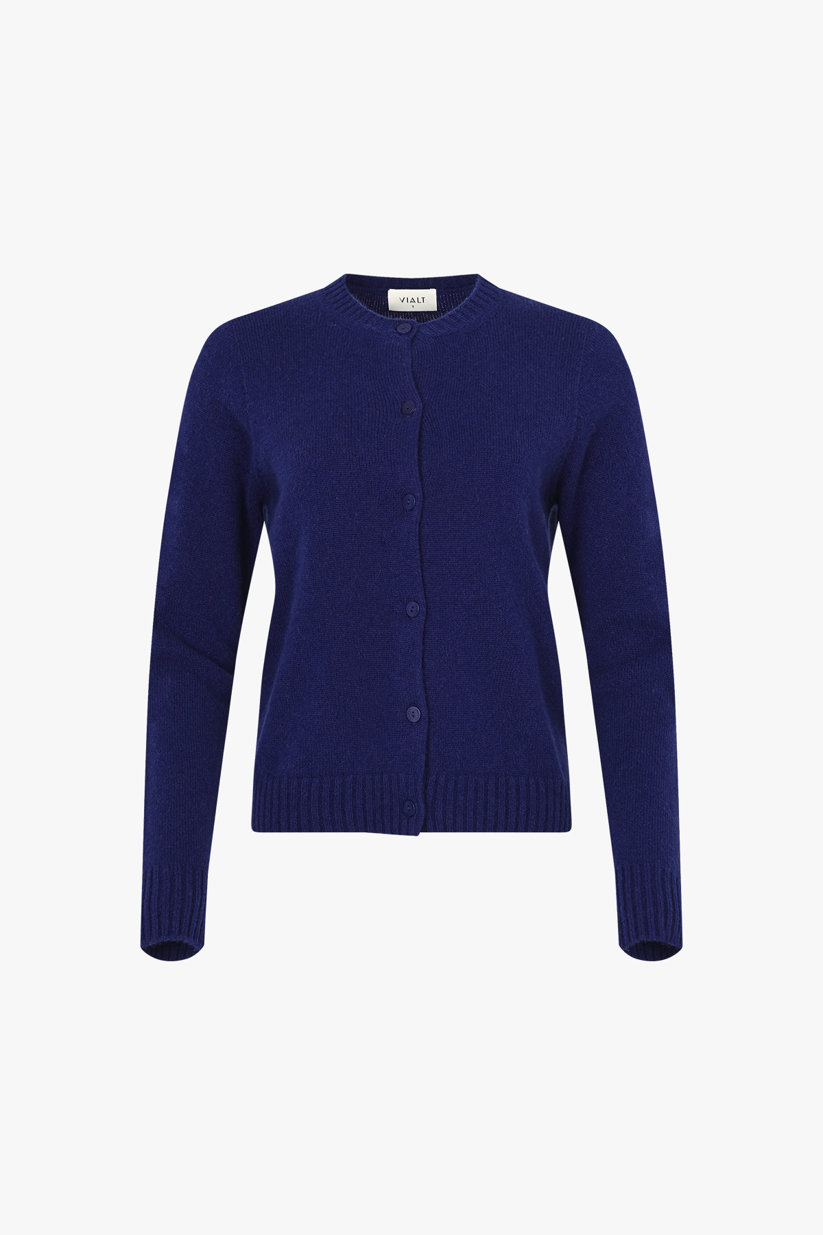 [캐시미어100] 미드게이지 베이직 라운드넥 ROYAL BLUE