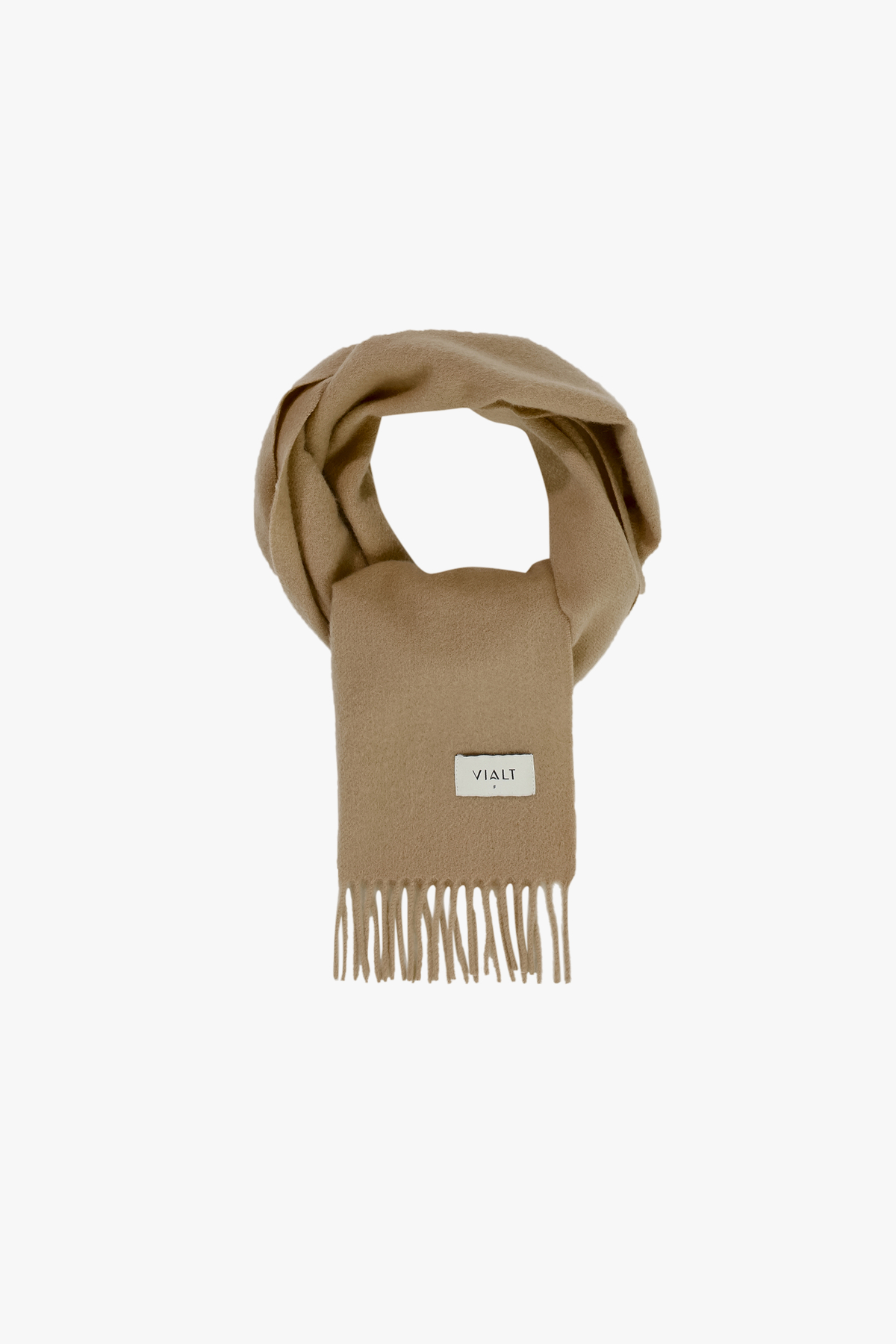 [캐시미어100] 베이직 프링지 머플러 BEIGE