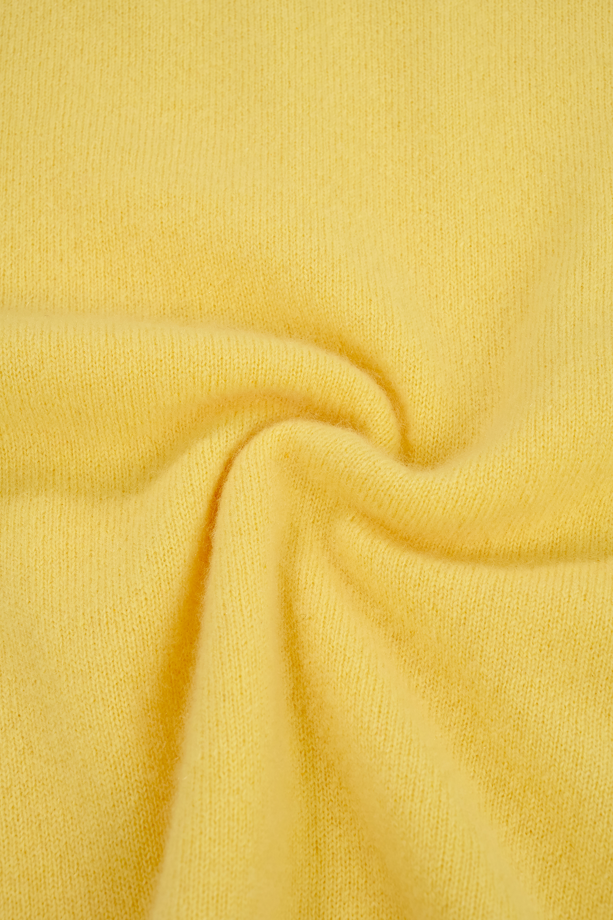 [캐시미어100] 에센셜 베이직 라운드넥 니트 SOFT YELLOW