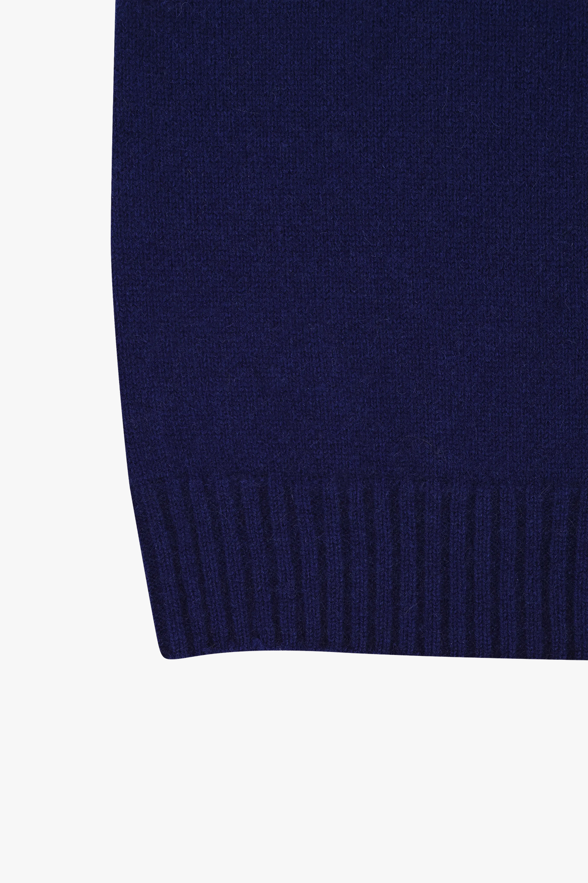 [캐시미어100] 미드게이지 베이직 라운드넥 ROYAL BLUE