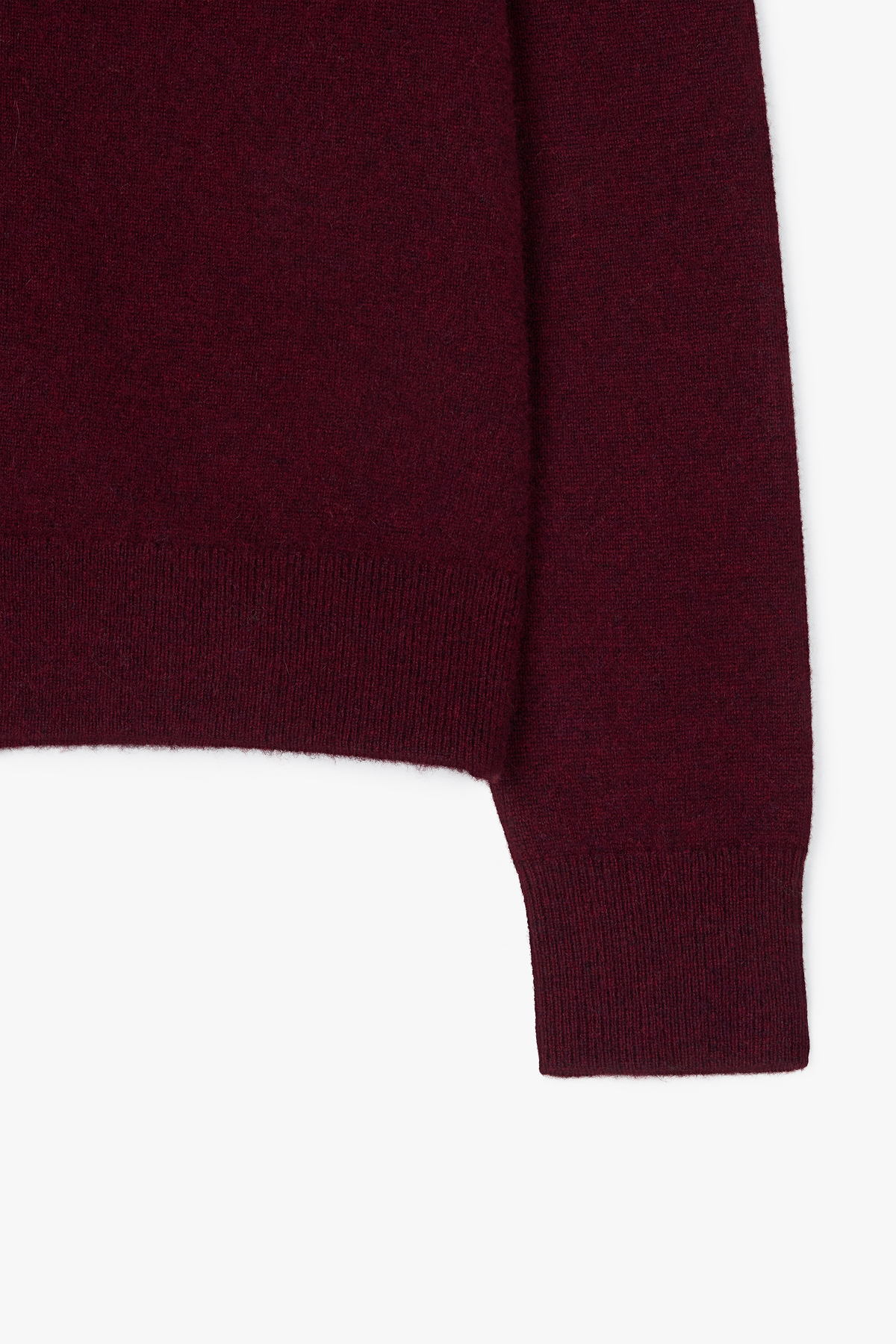 [캐시미어100] 베이직 브이넥 가디건 BURGUNDY