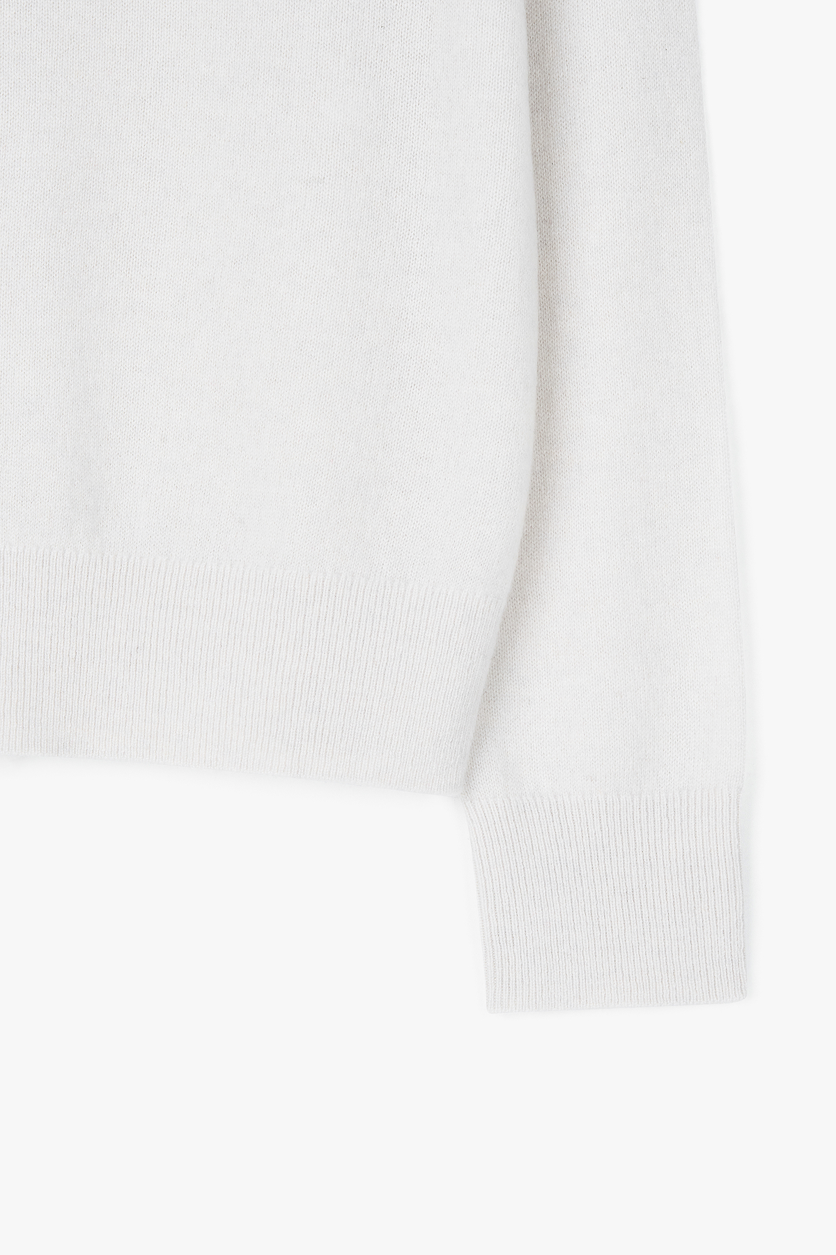 [캐시미어100] 베이직 라운드넥 가디건 LIGHT MELANGE GRAY