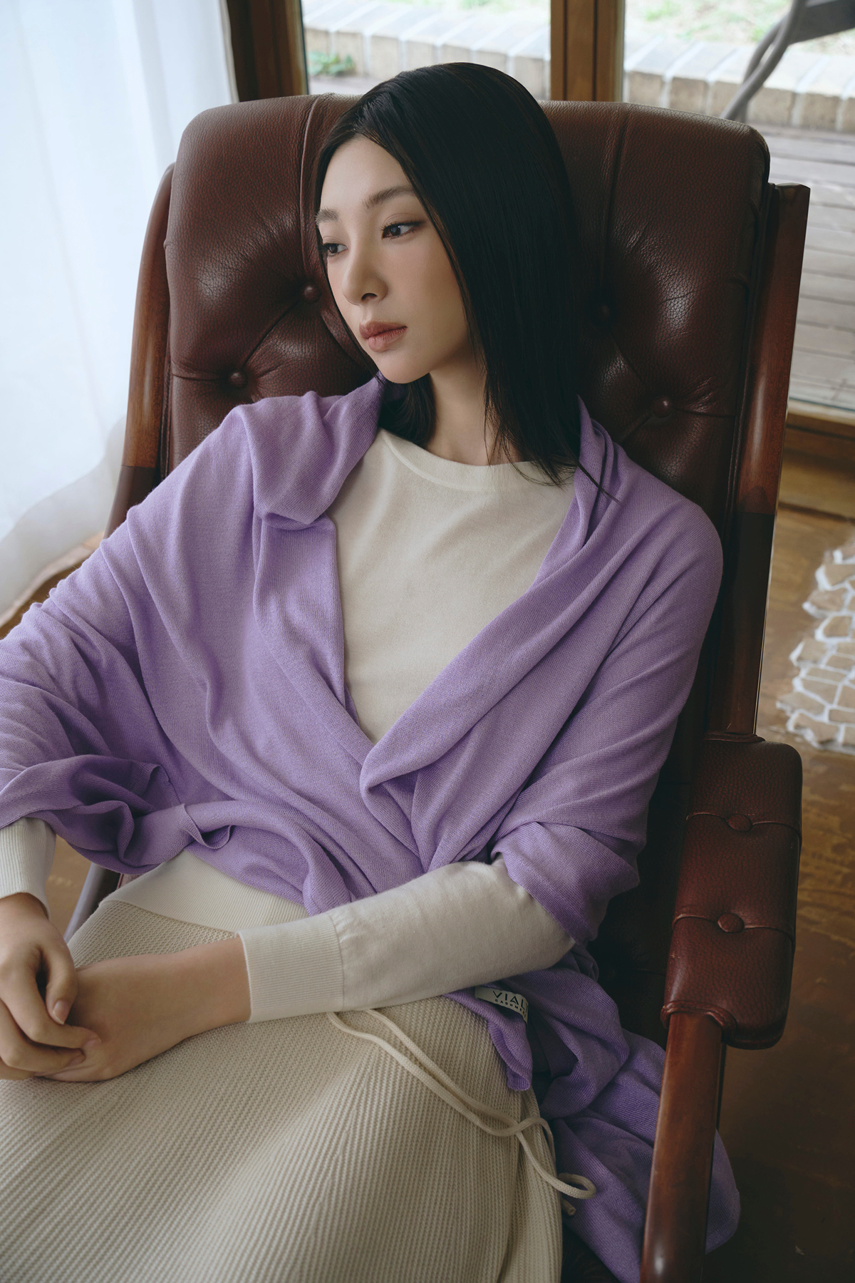 [캐시브리즈] 베이직 머플러 LAVENDER
