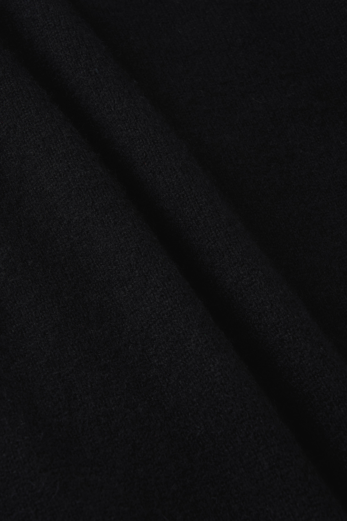 [캐시미어100] 루즈 핏 니트 스웨터 BLACK