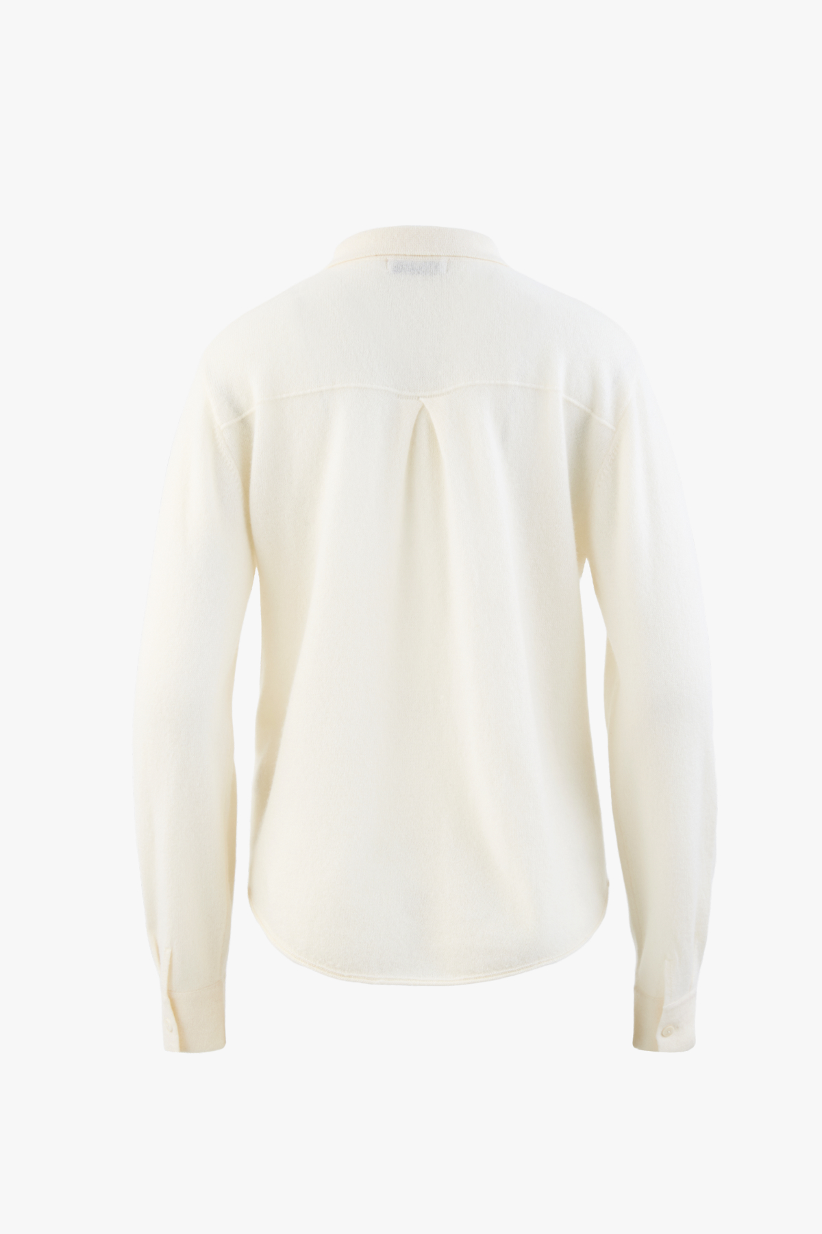 [캐시미어100] 마카롱 니트 셔츠 WHITE