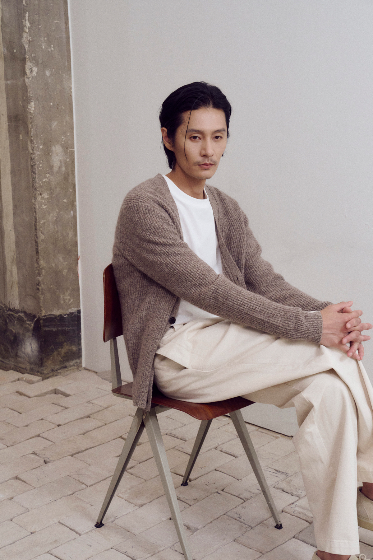 [캐시미어100] 하찌 가디건 BROWN