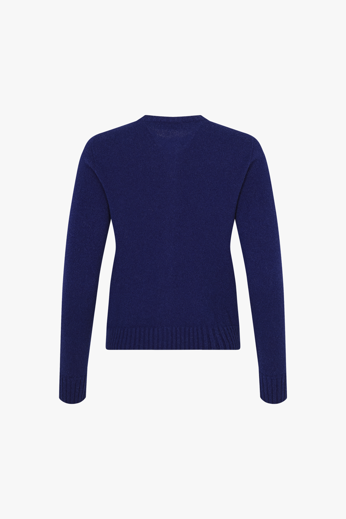 [캐시미어100] 미드게이지 베이직 라운드넥 ROYAL BLUE