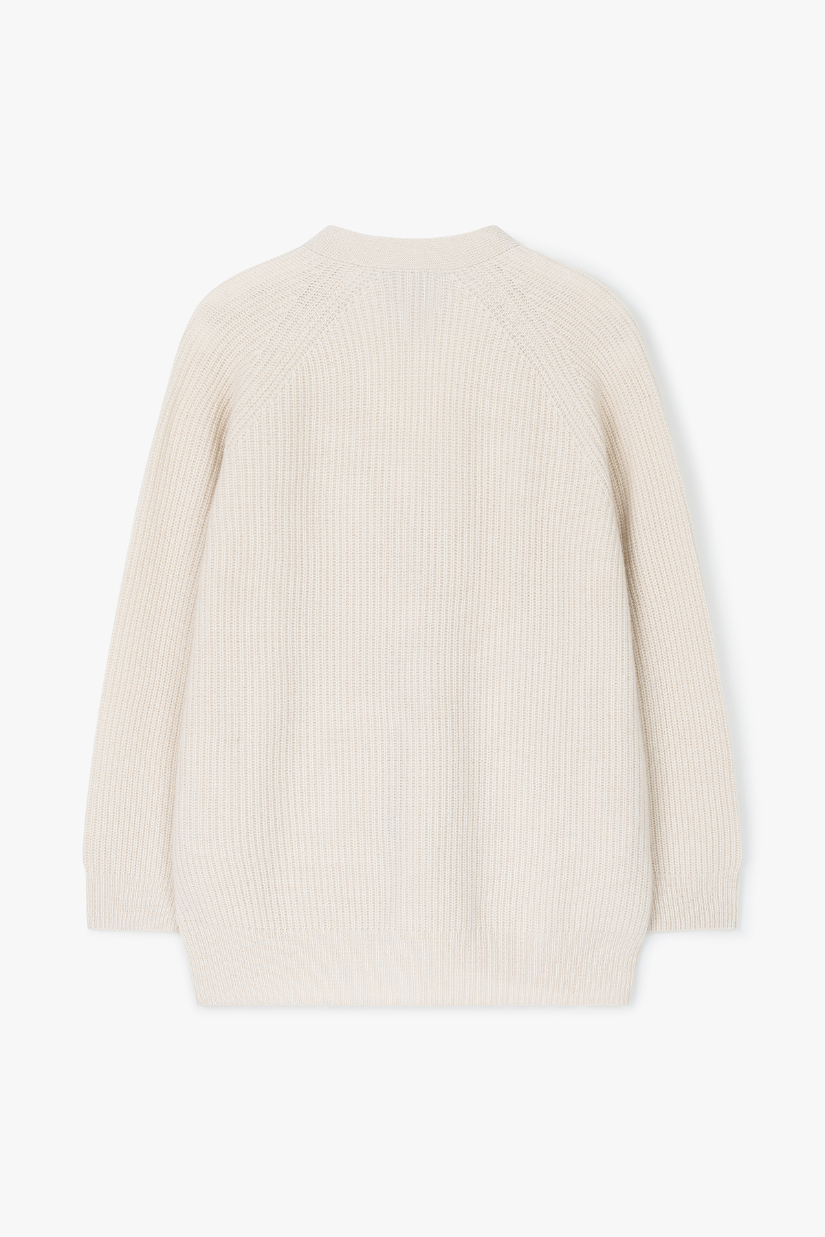 [캐시미어100] 하찌 롱 가디건 NATURAL WHITE