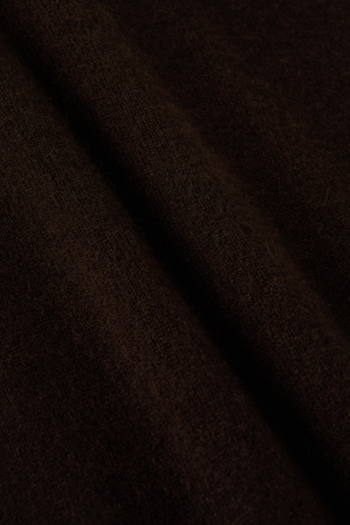 [캐시미어100] 베이직 반팔 니트 CHOCO BROWN