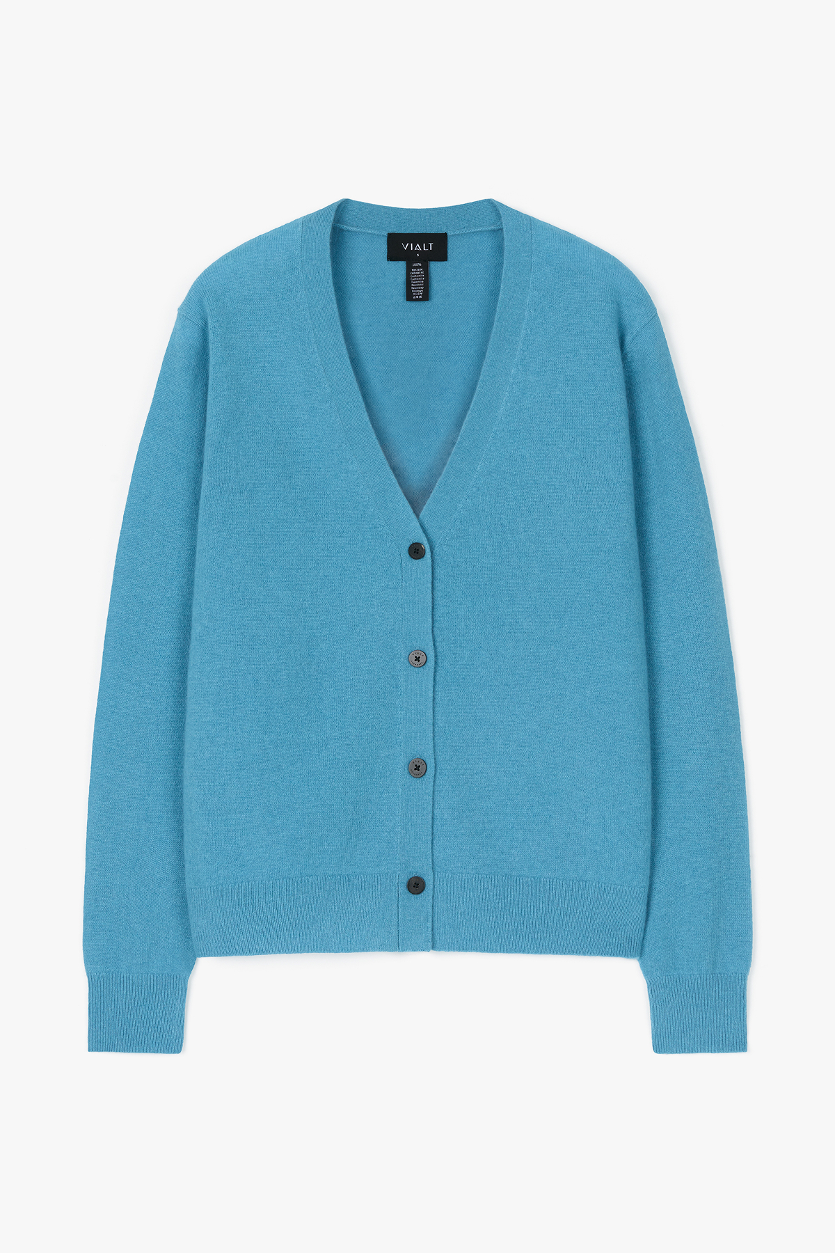 [캐시미어100] 베이직 브이넥 가디건 OCEAN BLUE