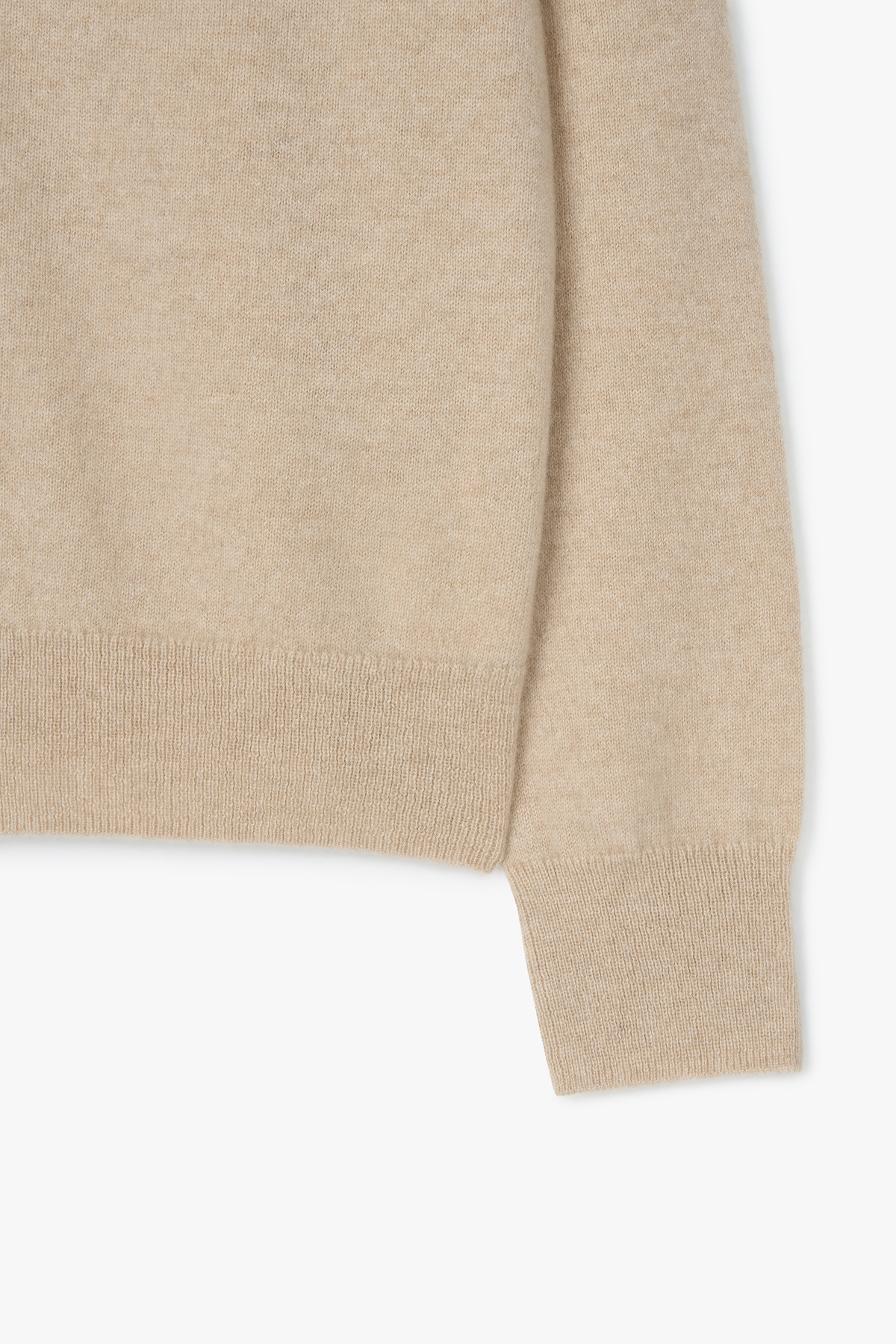 [몽골 캐시미어100] 오가닉 브이넥 가디건 NATURAL BEIGE