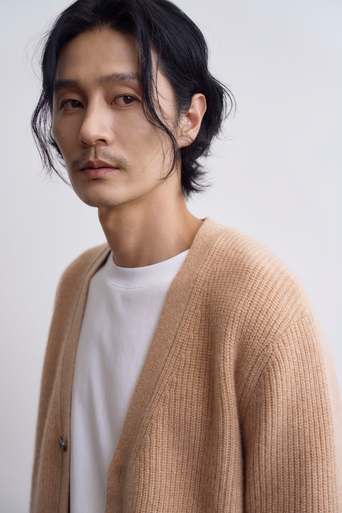 [캐시미어100] 하찌 가디건 CAMEL BEIGE