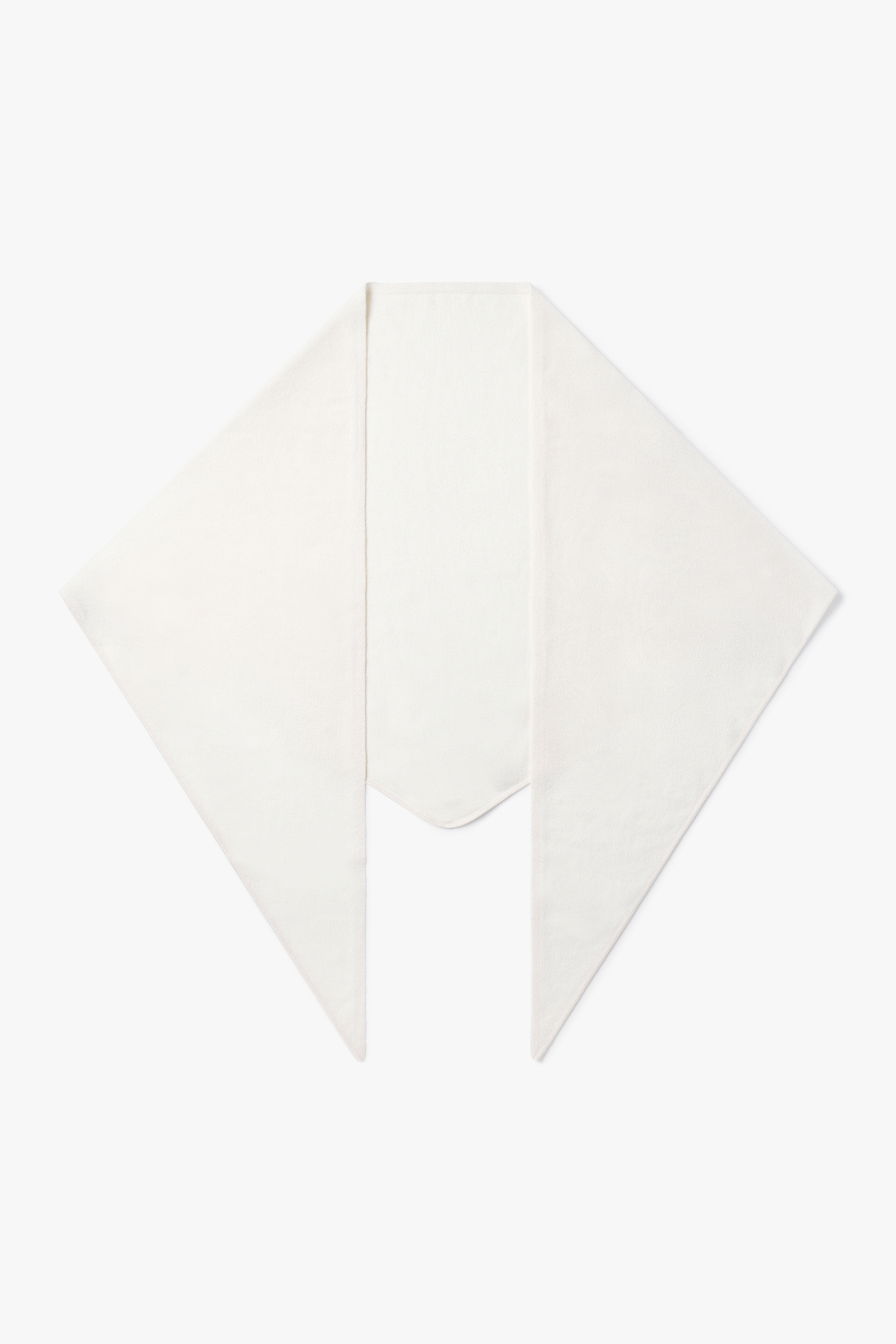 [캐시미어100] 삼각 숄 머플러 WHITE