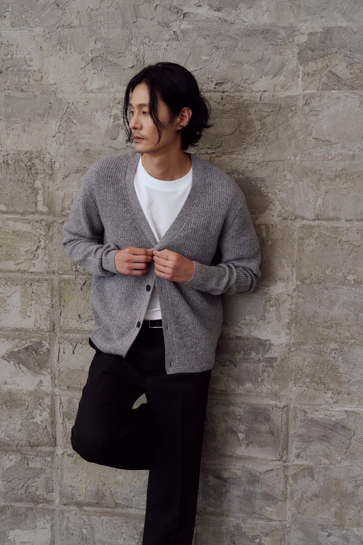 [캐시미어100] 하찌 가디건 GRAY