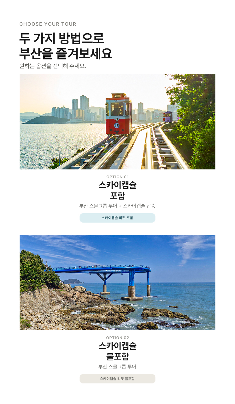 부산 스카이캡슐 스몰그룹 일일 투어