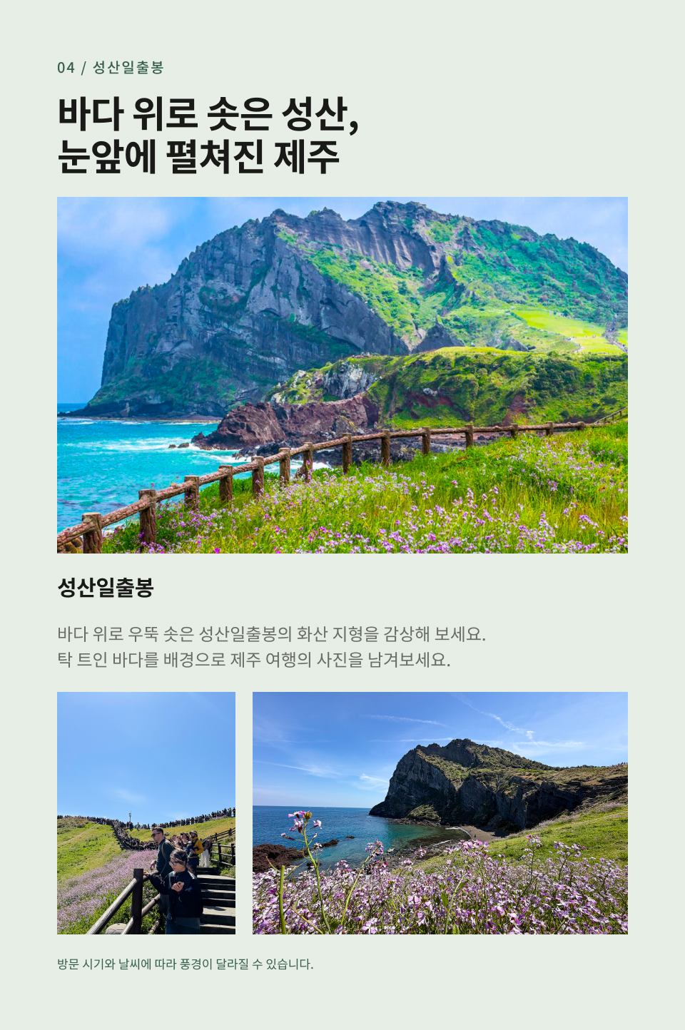 제주 동부 하루 버스 투어