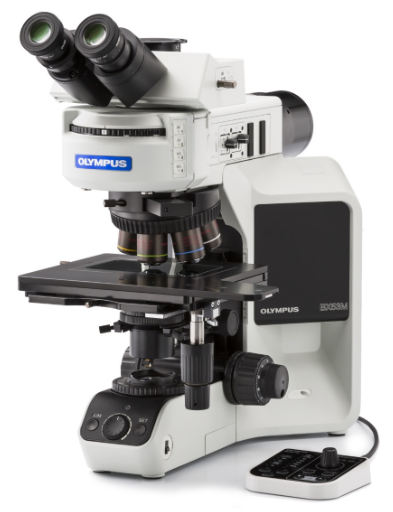 Olympus BX53 upright microscope for industrial inspection