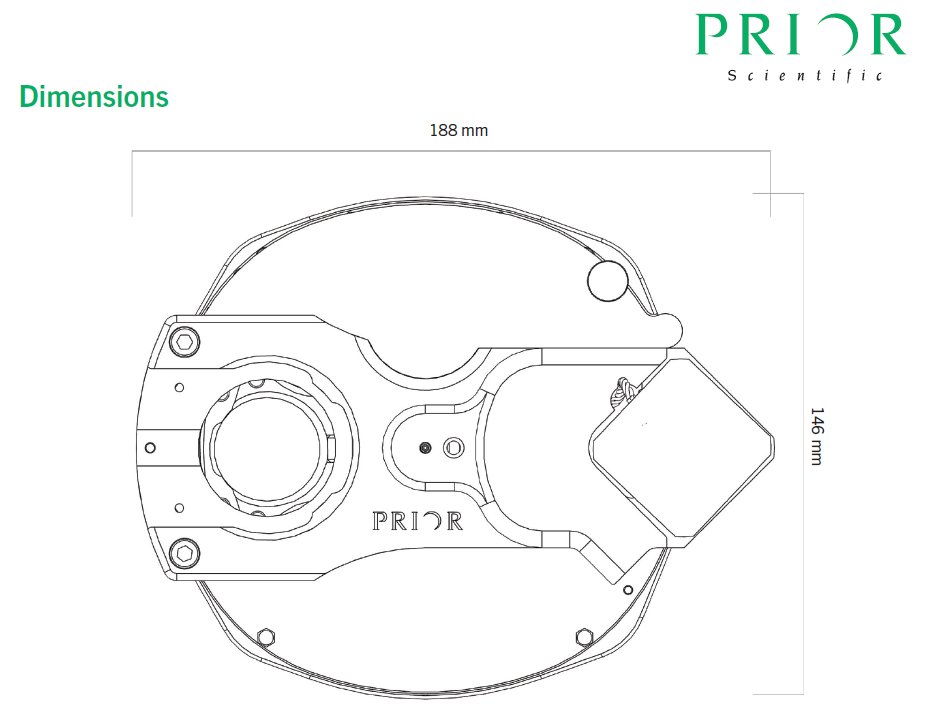 현미경 자동화 및 고해상도 형광 이미징용 Prior 필터 휠