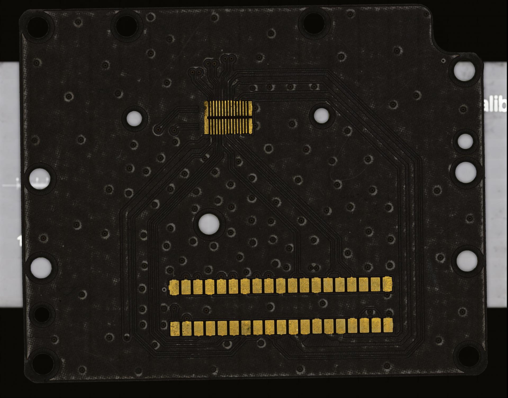 Automated microscope image stitching of a PCB board
