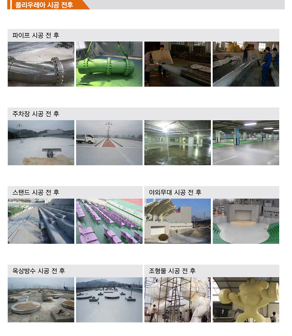 Polyurea Before & After Photos