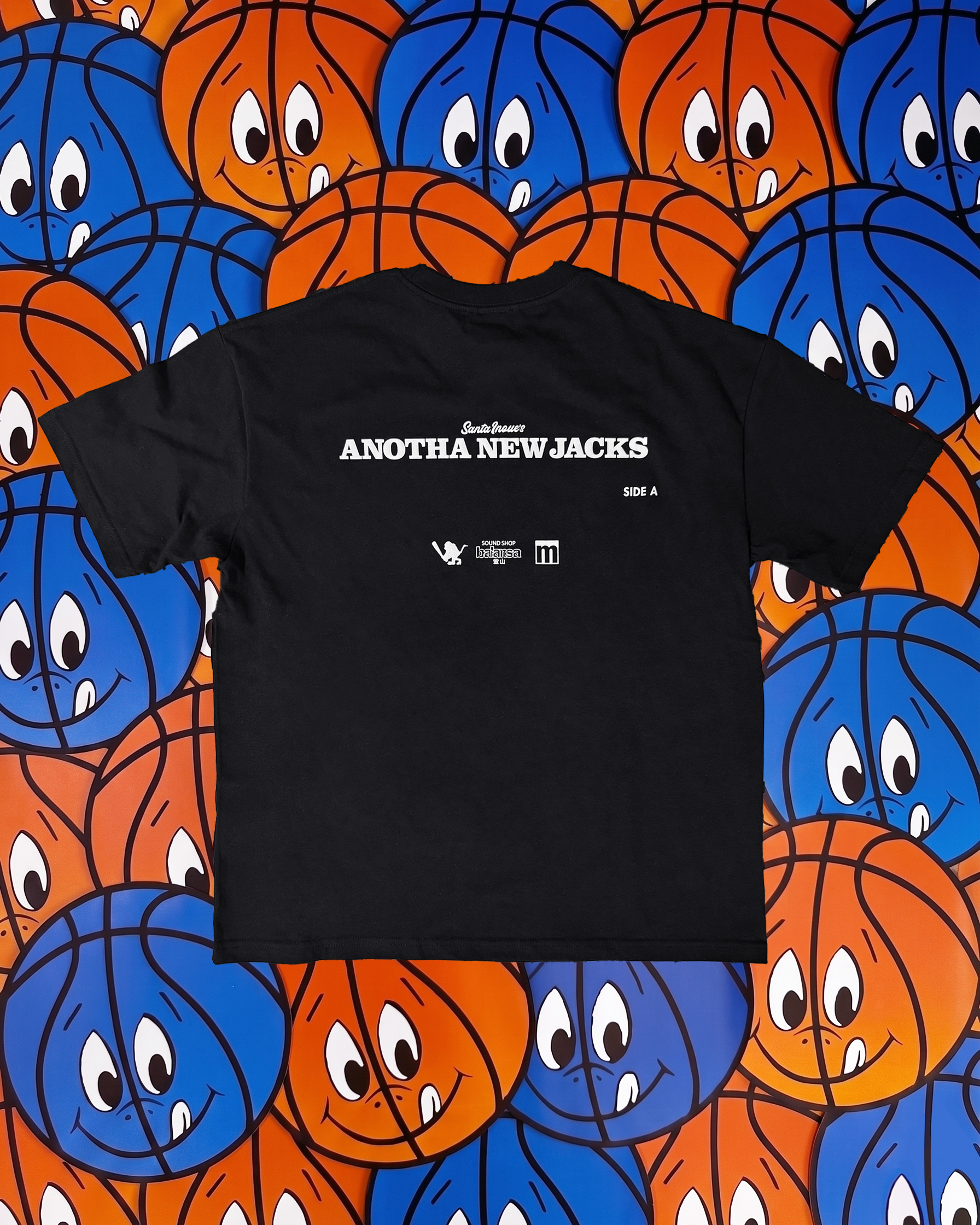 MR x Santa x Balansa Side A Tee - Black