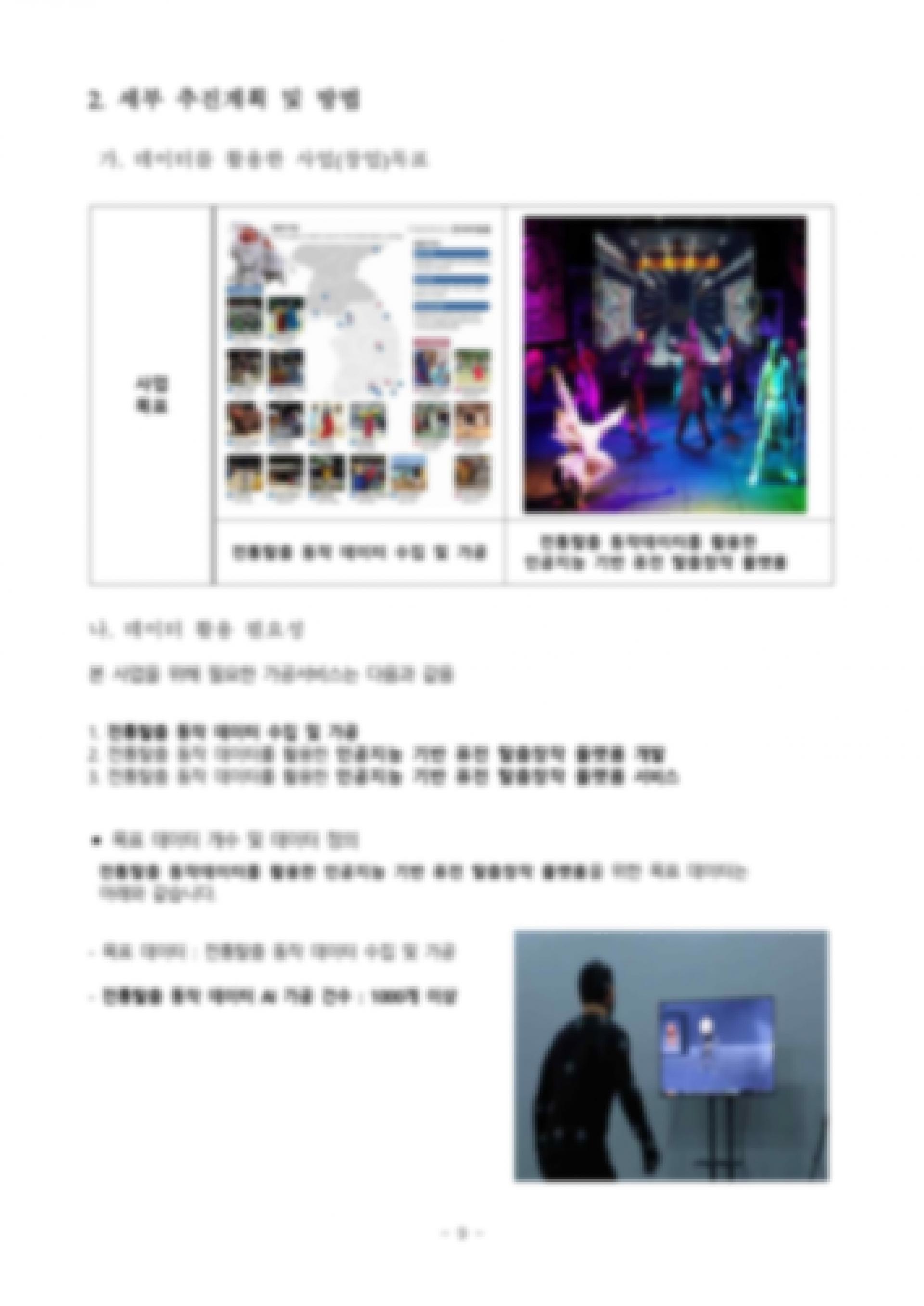 🌟6,000만원 지원🌟 동작데이터 활용 인공지능 기반 창작 플랫폼