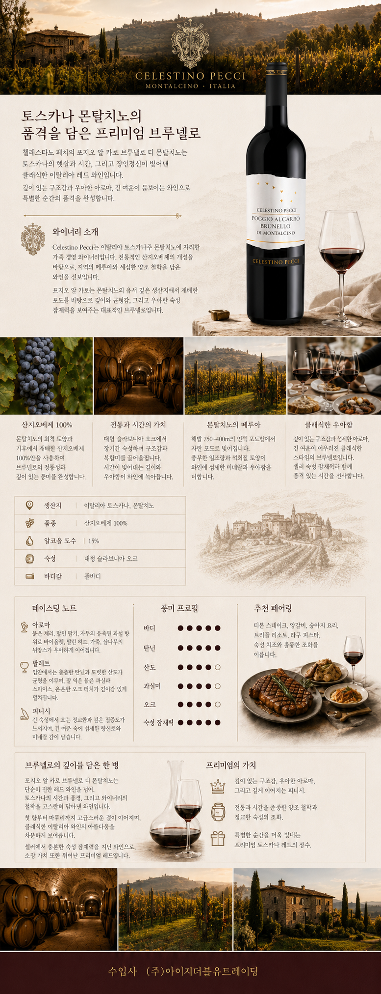 [100년의 전통, 40개월의 기다림] 첼레스티노 페치 포지로 알 카로 브루넬로 디 몬탈치노