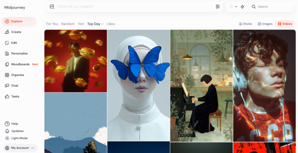 미드저니 홈페이지 / 사진=미드저니 캡처