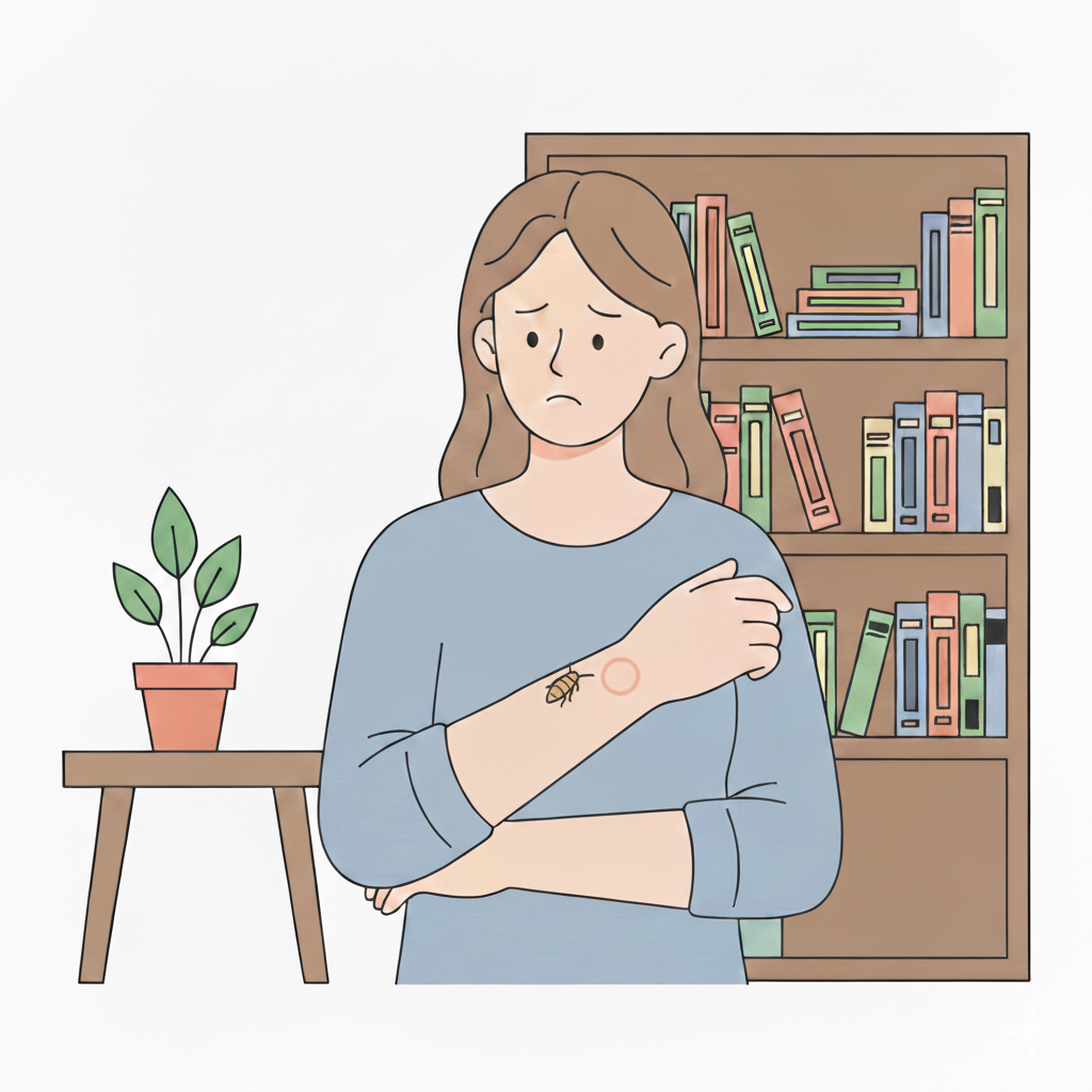 케어원 먼지다듬이 물림 물린자국 오해 알레르기