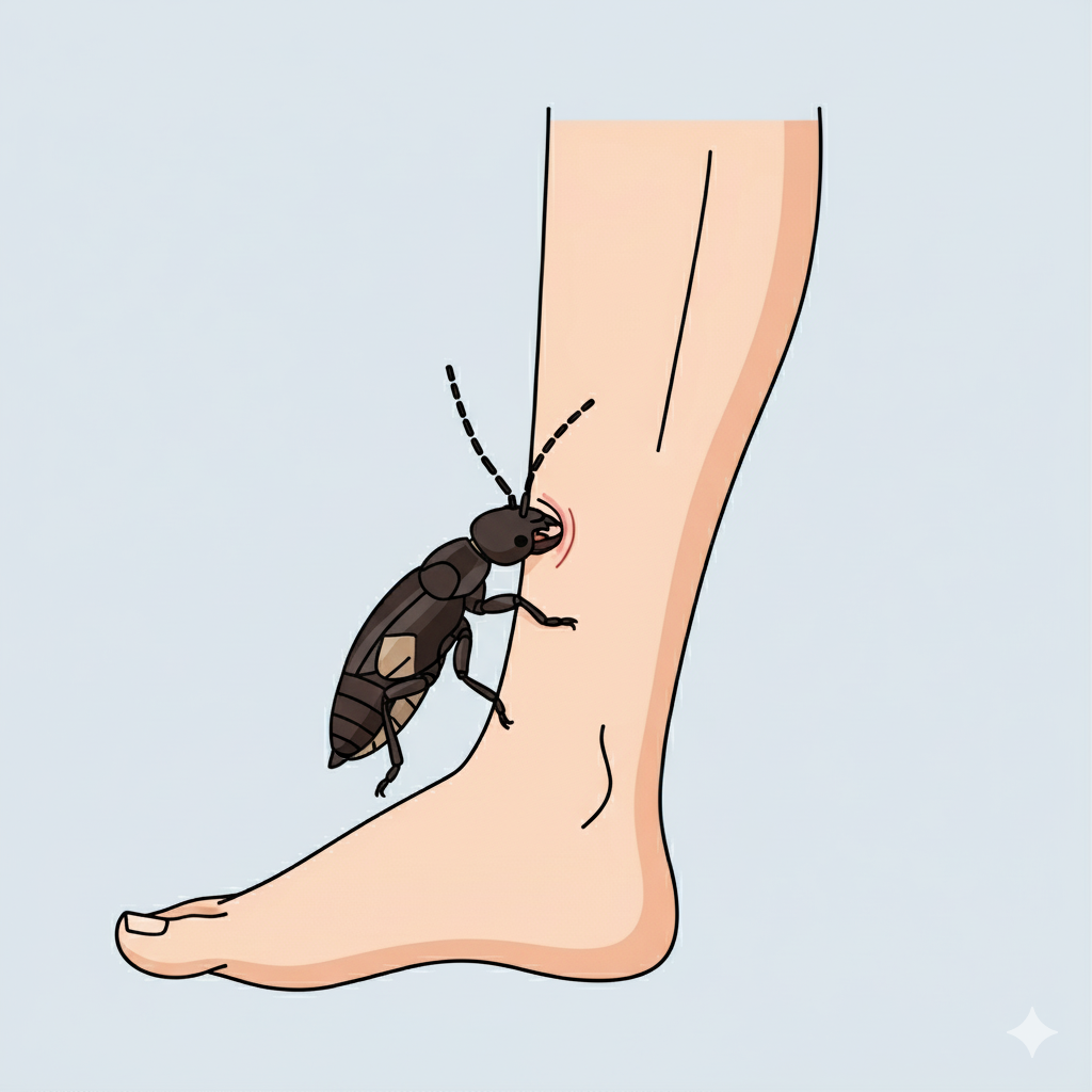 케어원 배수구 집게벌레 물림 사고 위험성