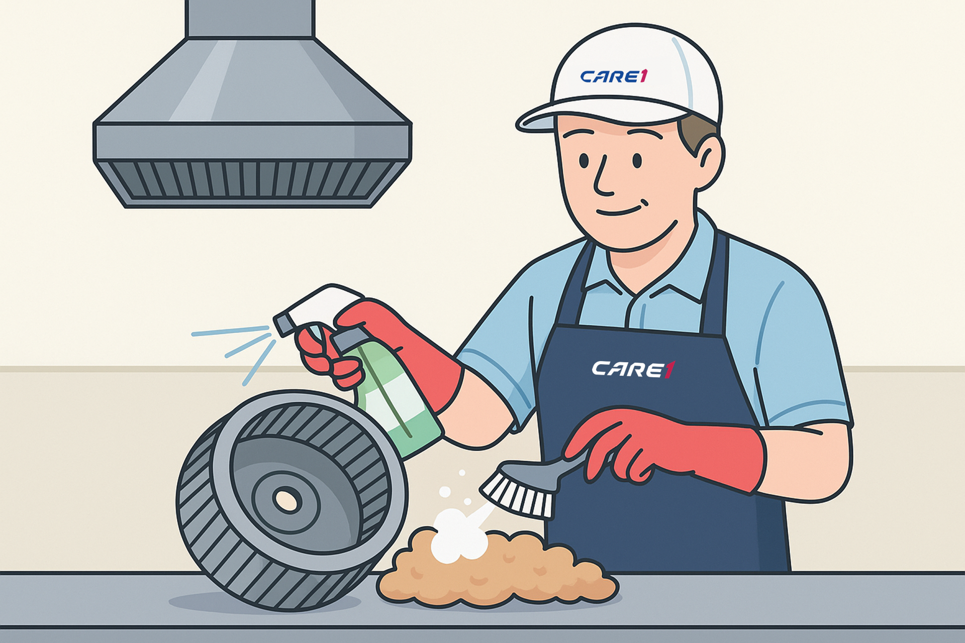주방-후드-송풍기-날개-청소