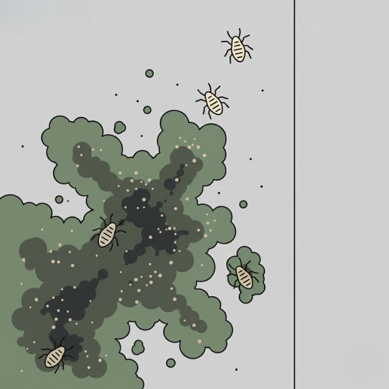 케어원 먼지다듬이 원인, 서식지